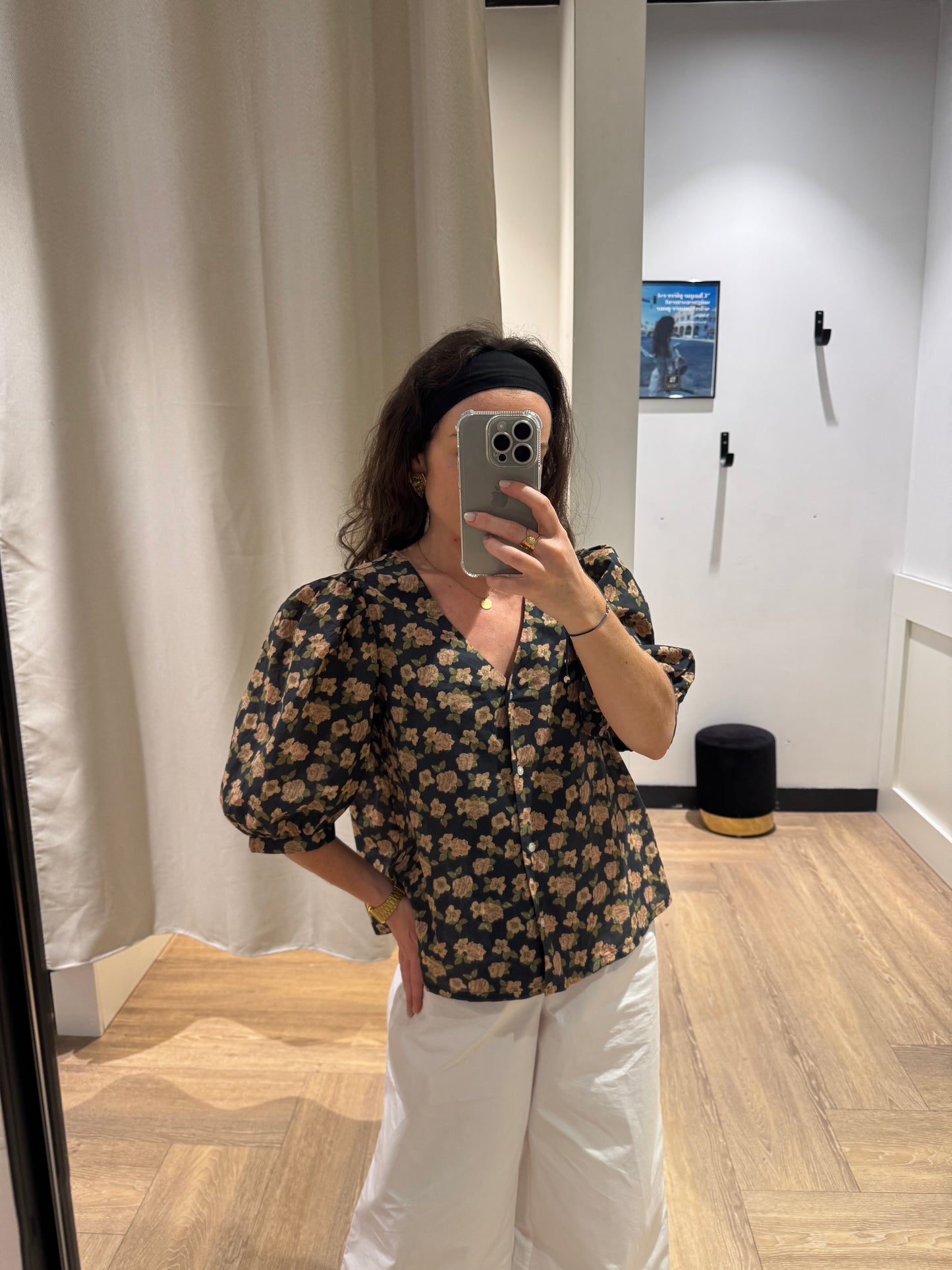 Blouse à fleurs M