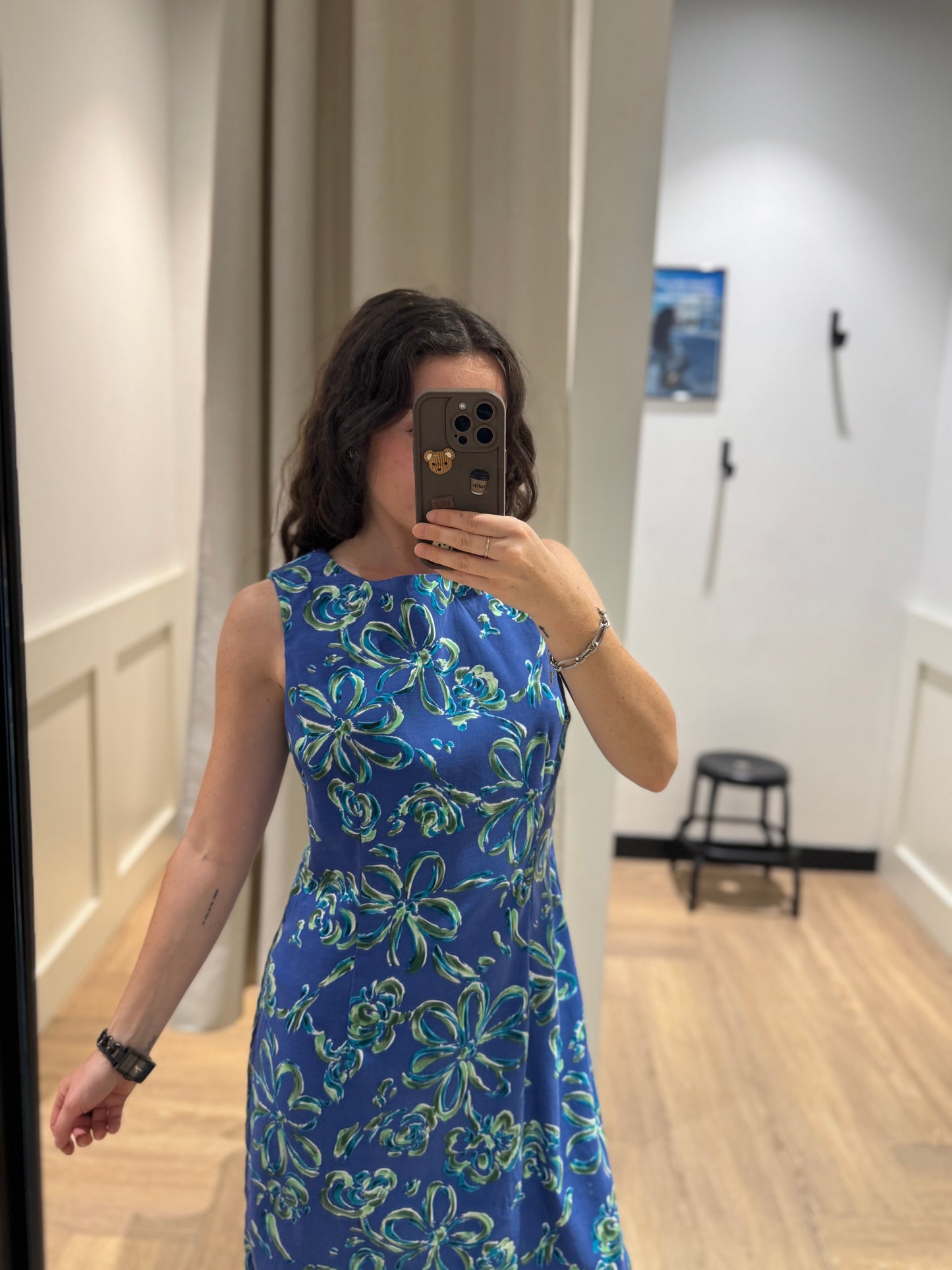 Robe courte à fleurs M
