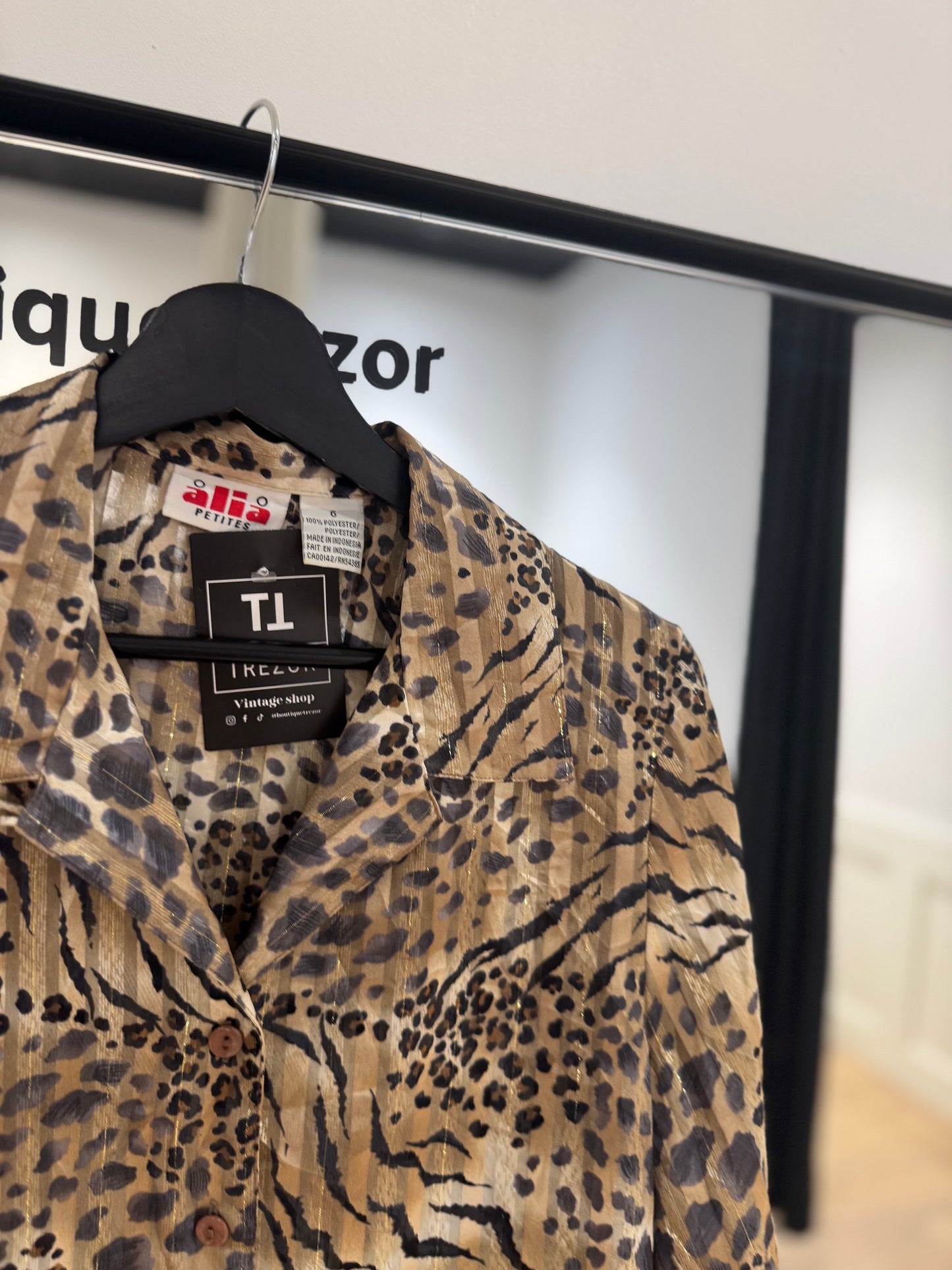 Blouse à motifs animaliers S