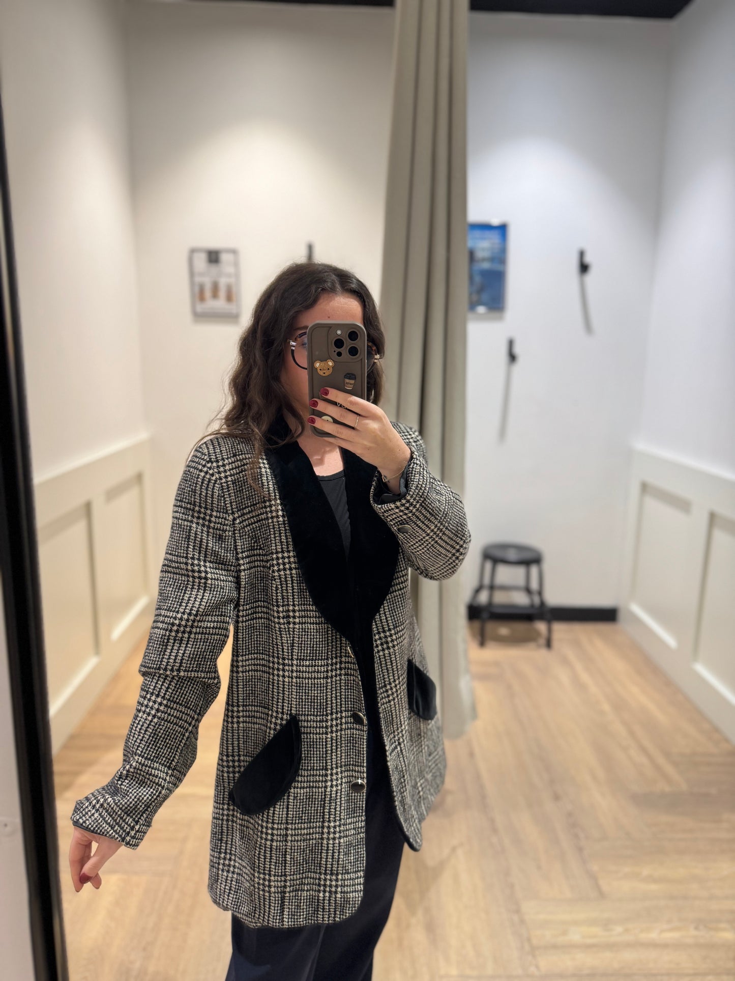Blazer à carreaux M/L