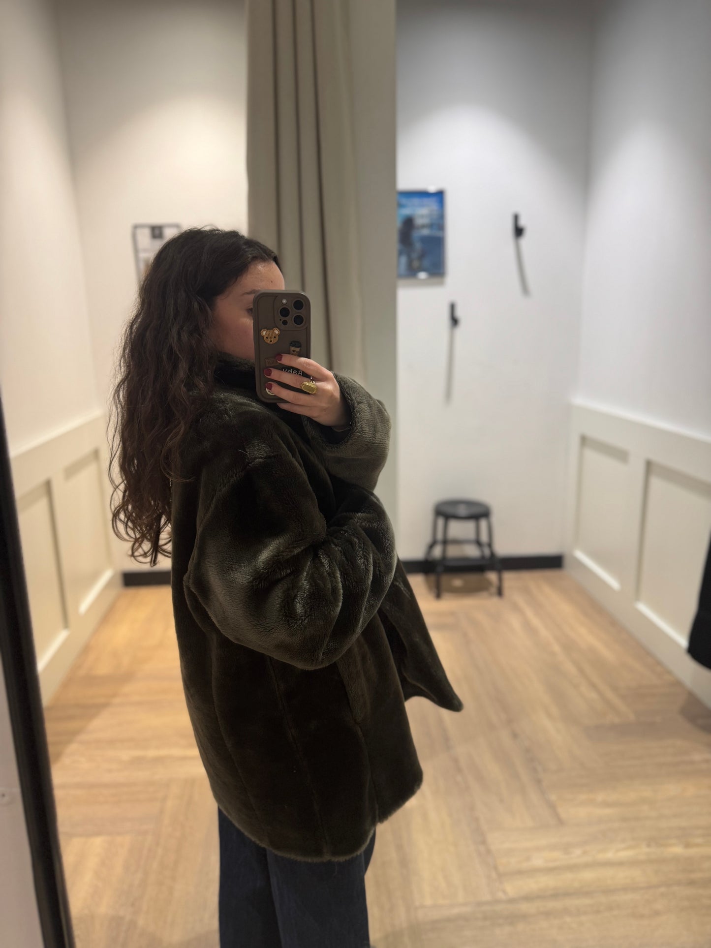 Manteau d’hiver en fausse fourrure L