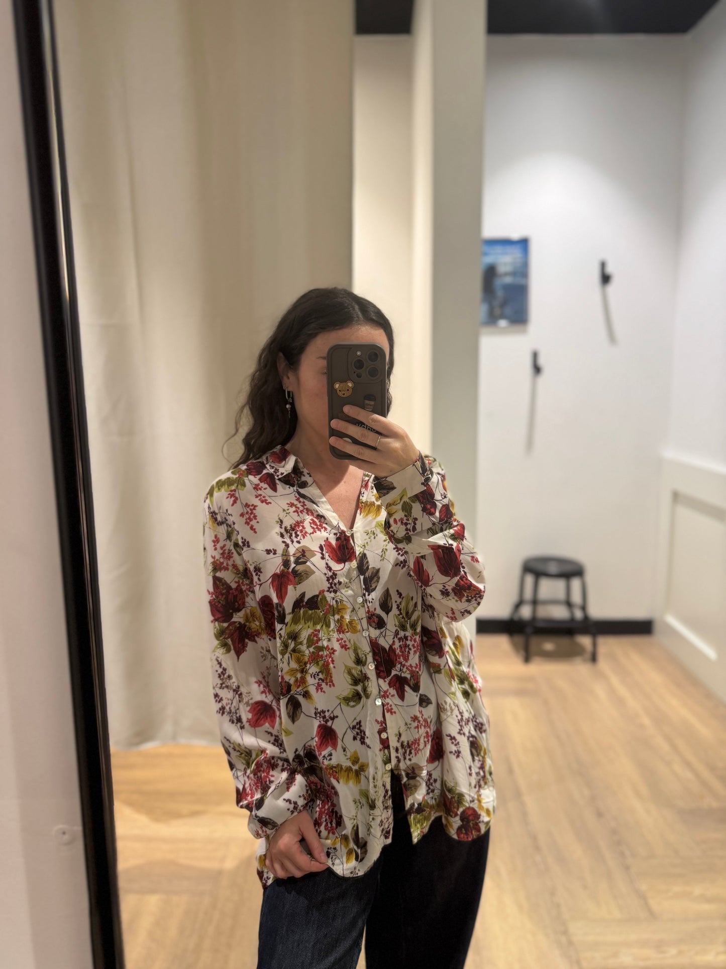 Blouse fluide à motifs M