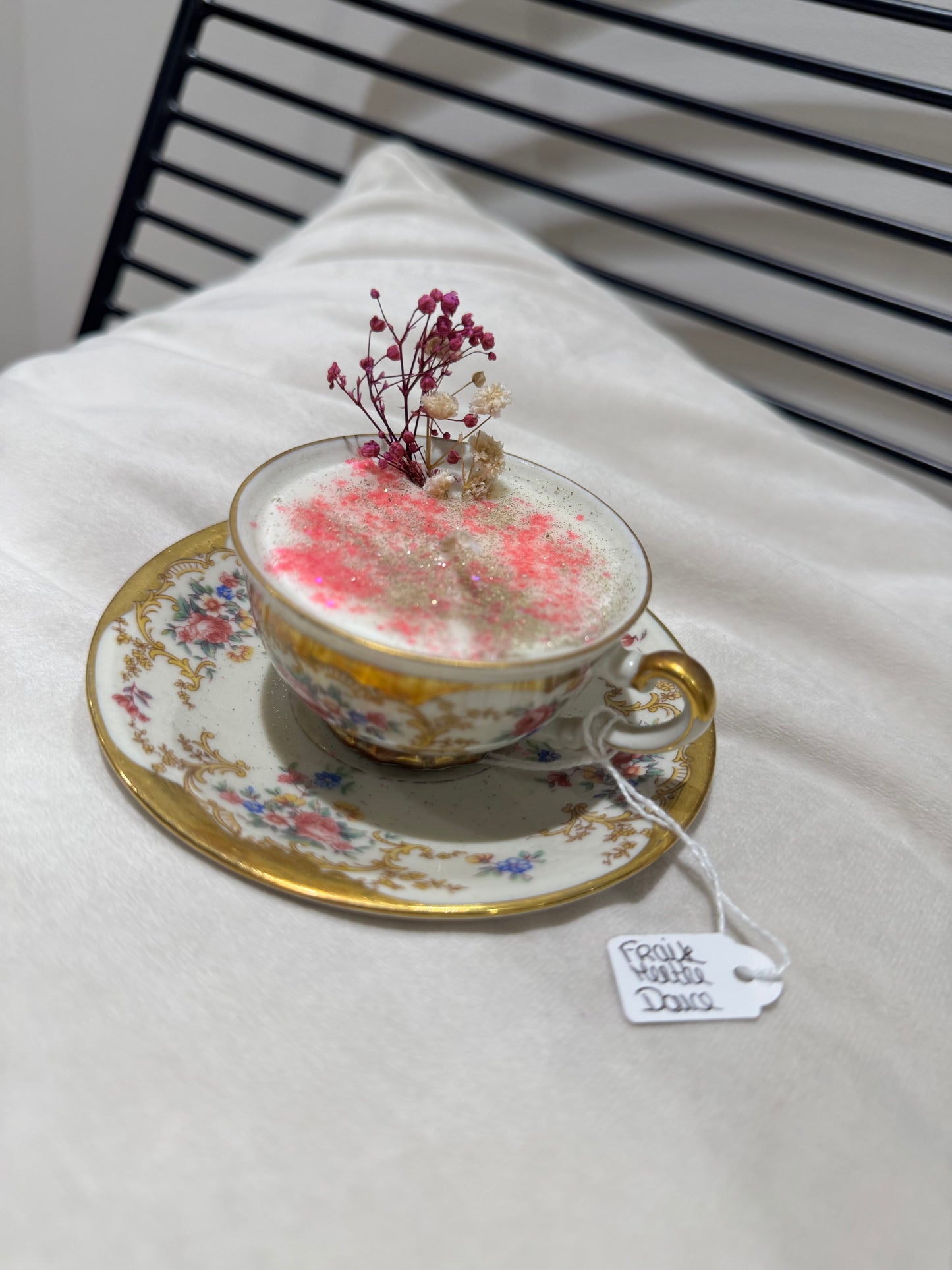 Bougie tasse « Fairy Candle » Fraise / Menthe Douce