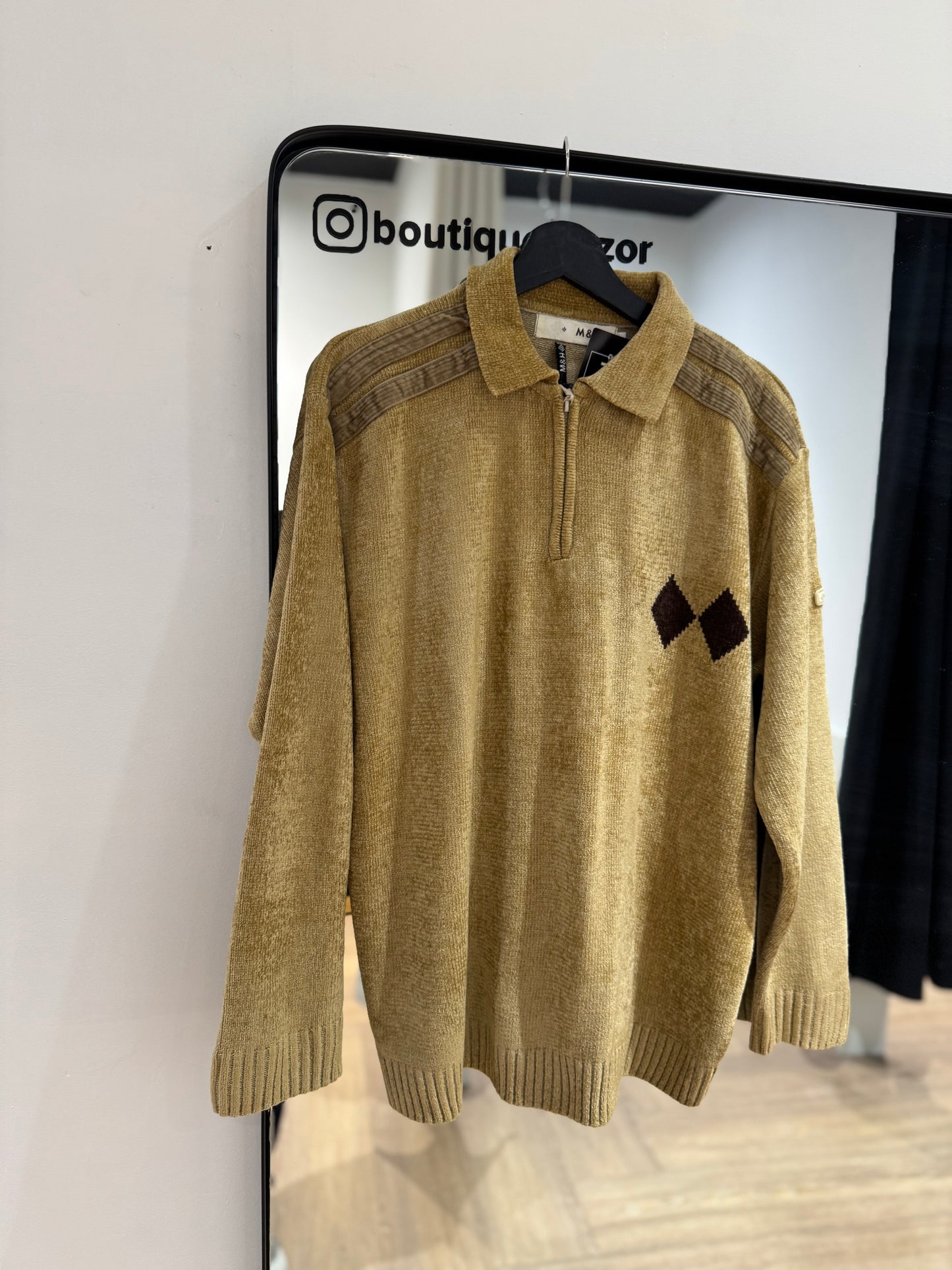 Pull d’hiver vintage M