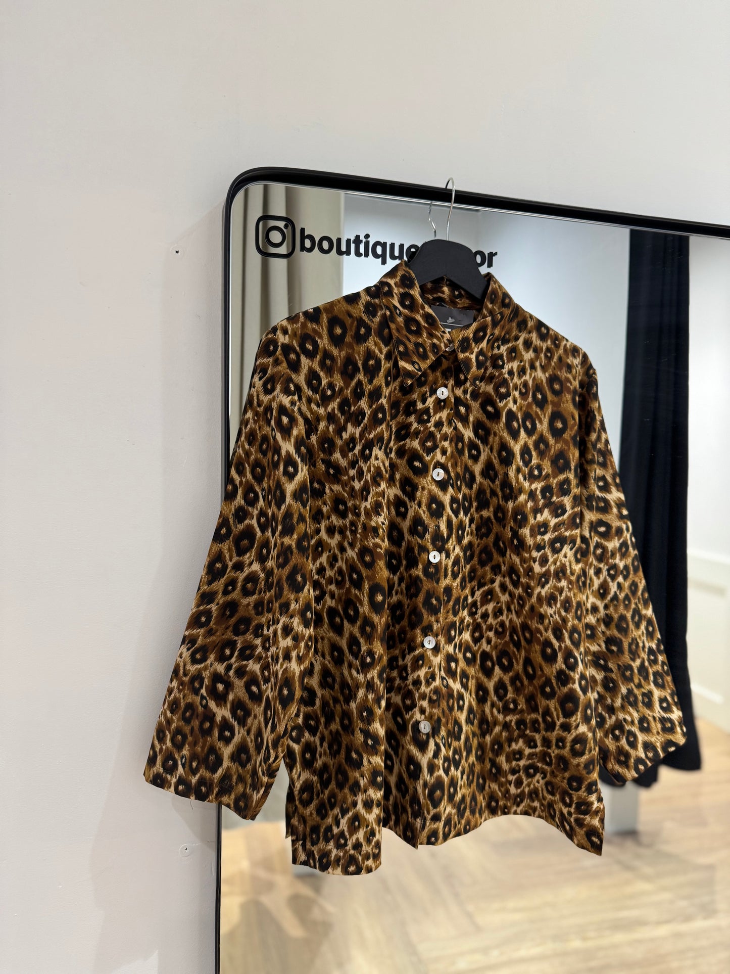 Blouse vintage léopard L