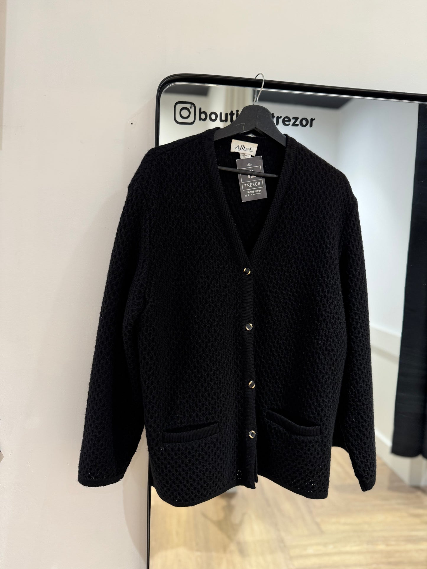Cardigan noir XXL