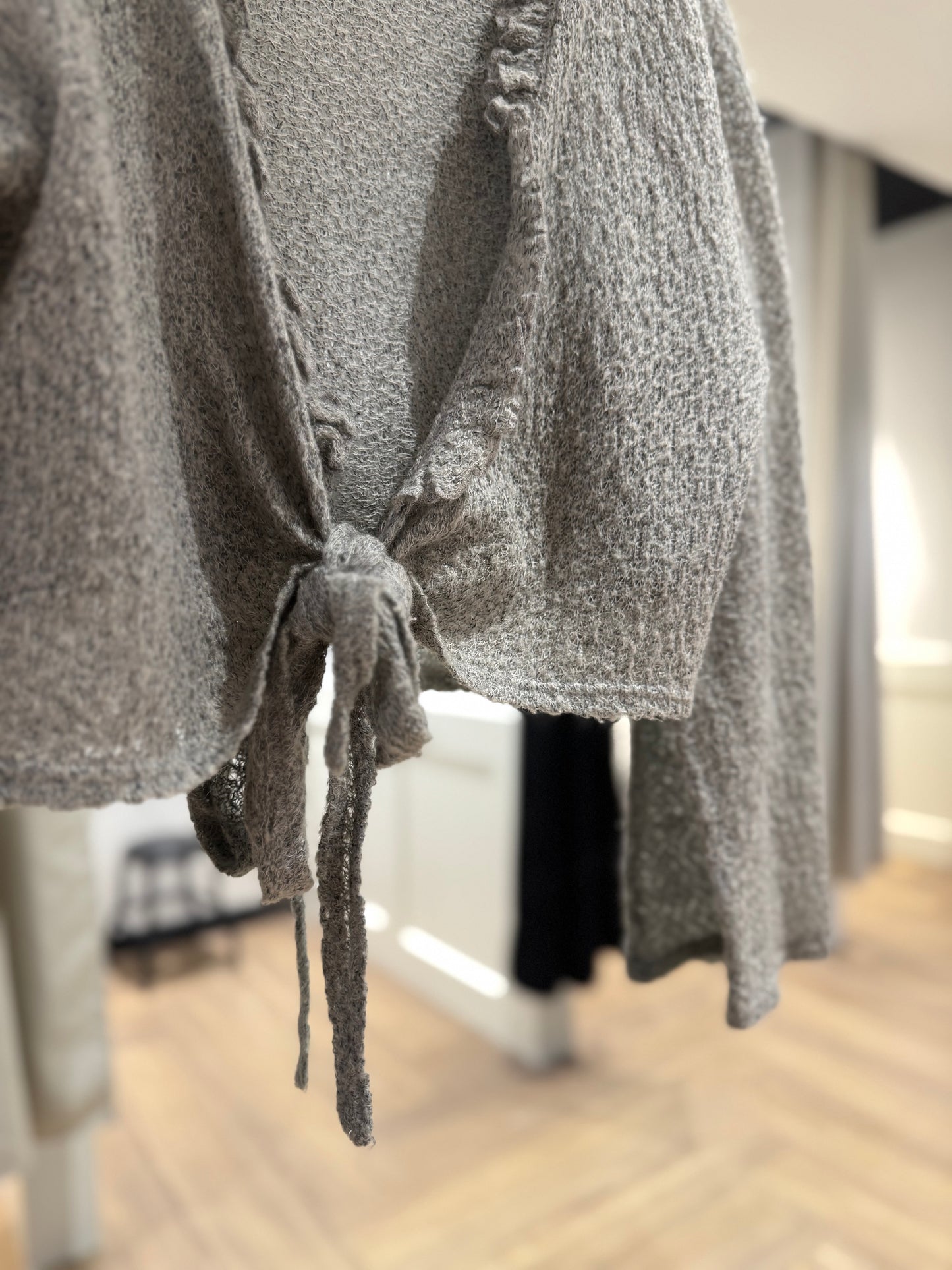 Gilet cache-coeur gris L