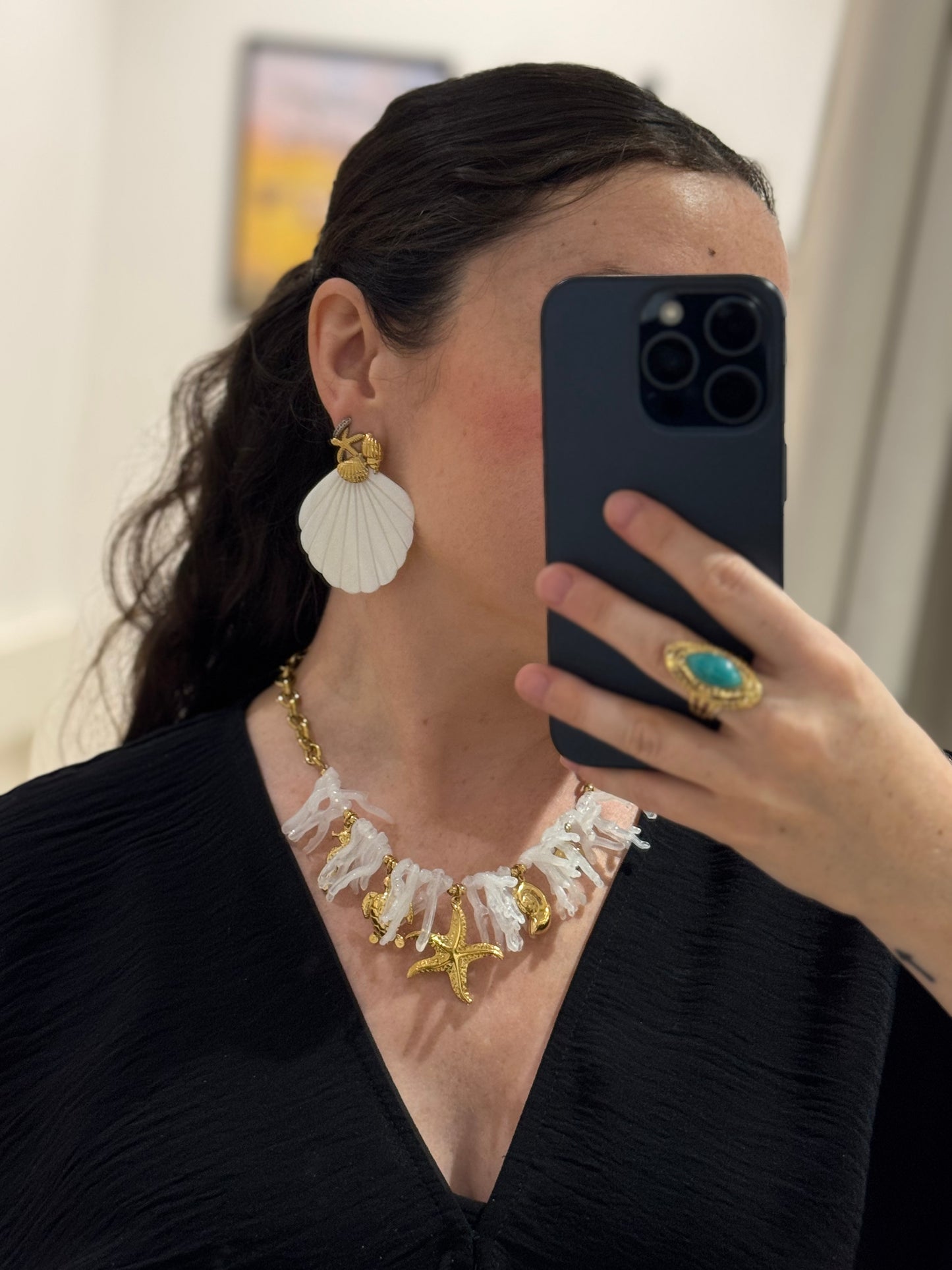 Boucles d’oreille coquillages