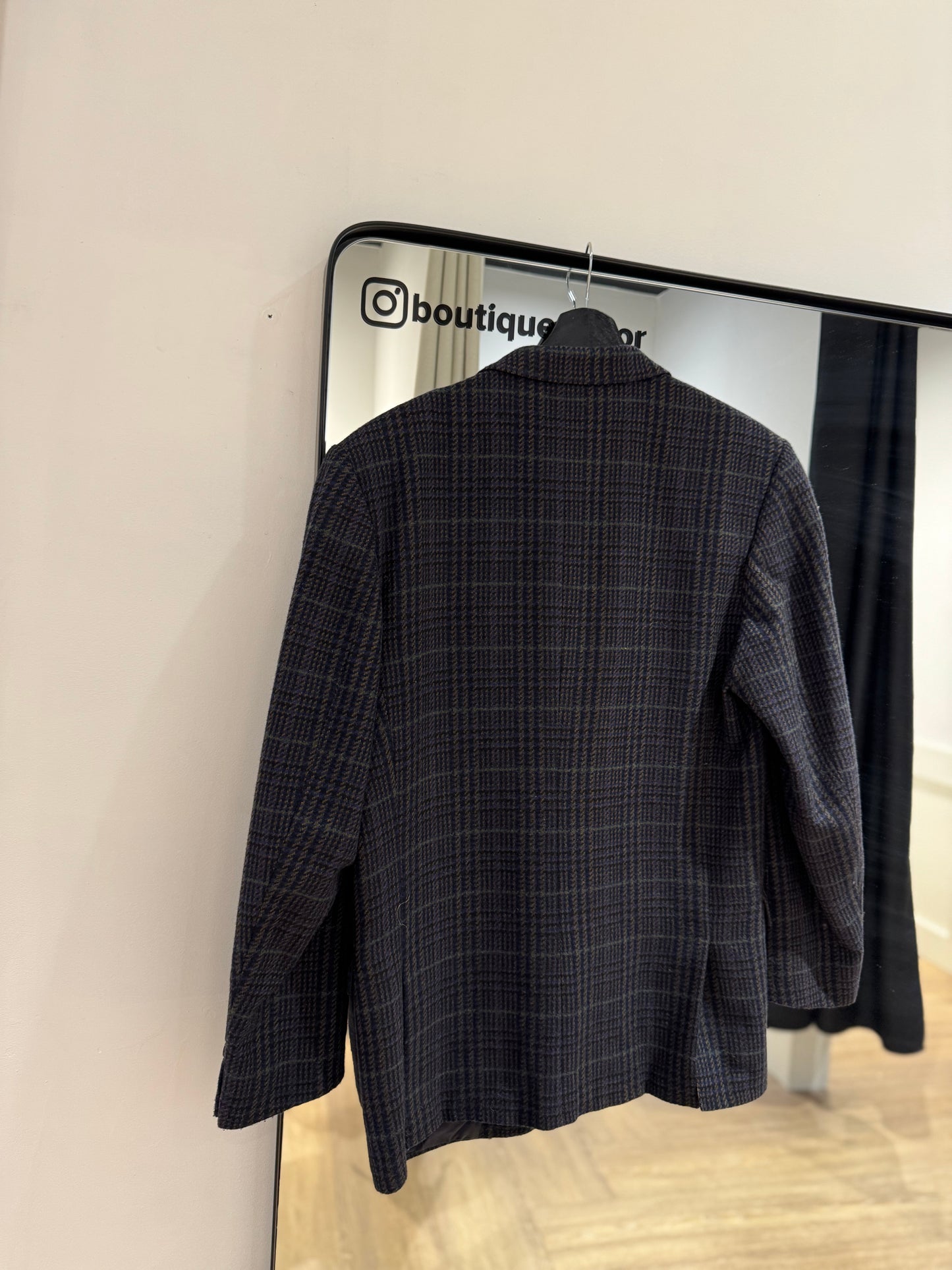 Blazer vintage à carreaux M