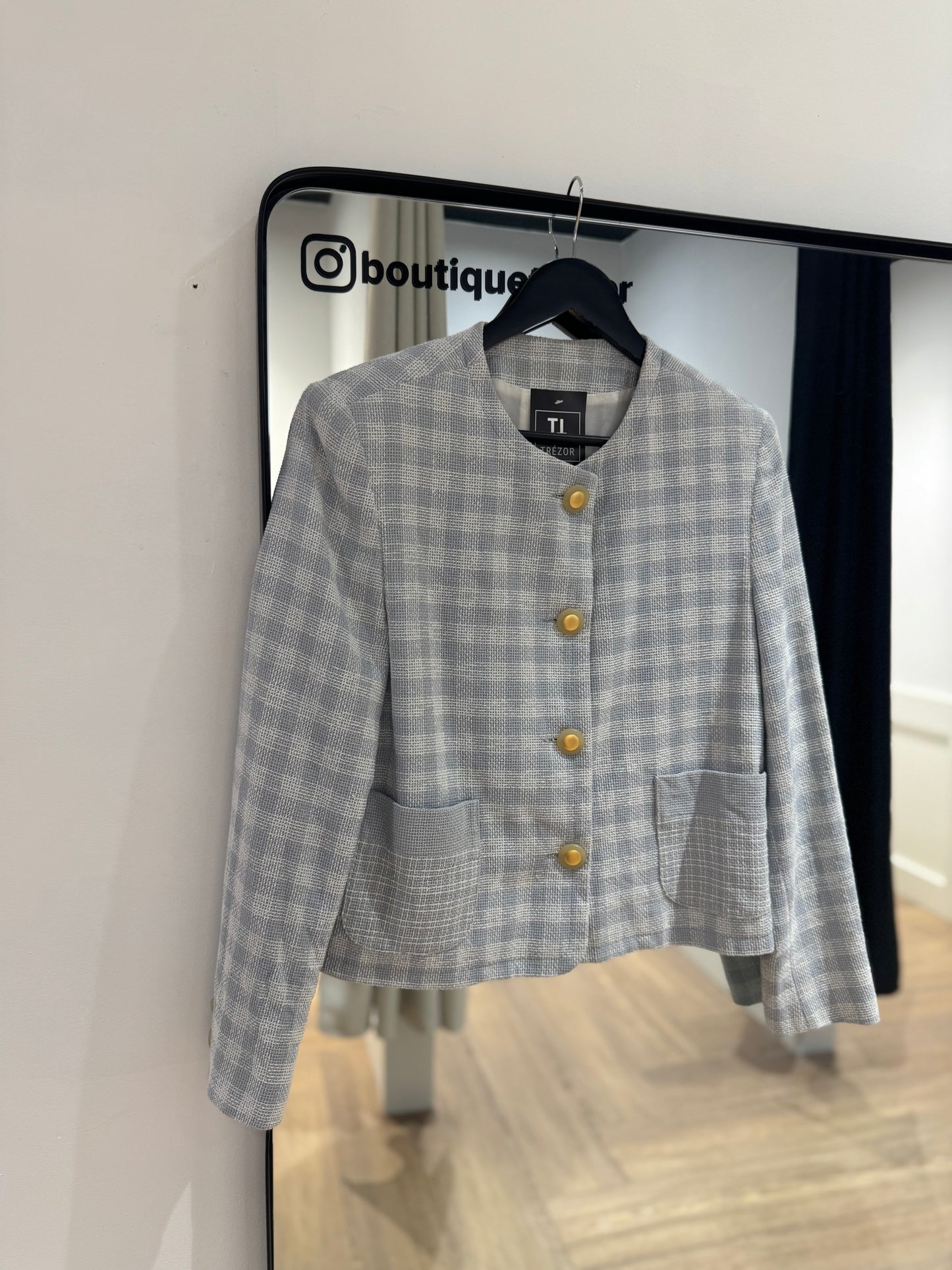 Veste vintage à carreaux M