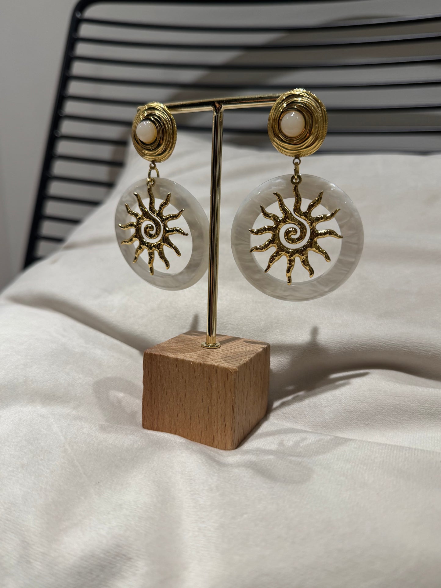 Boucles d’oreille soleil