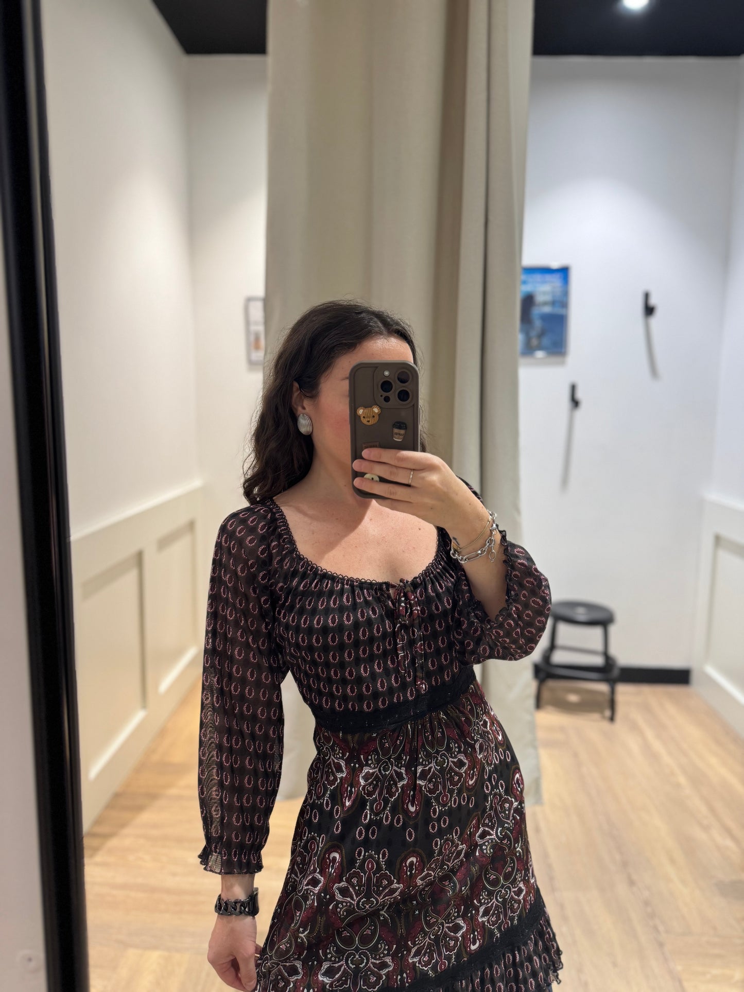 Robe courte à motifs S