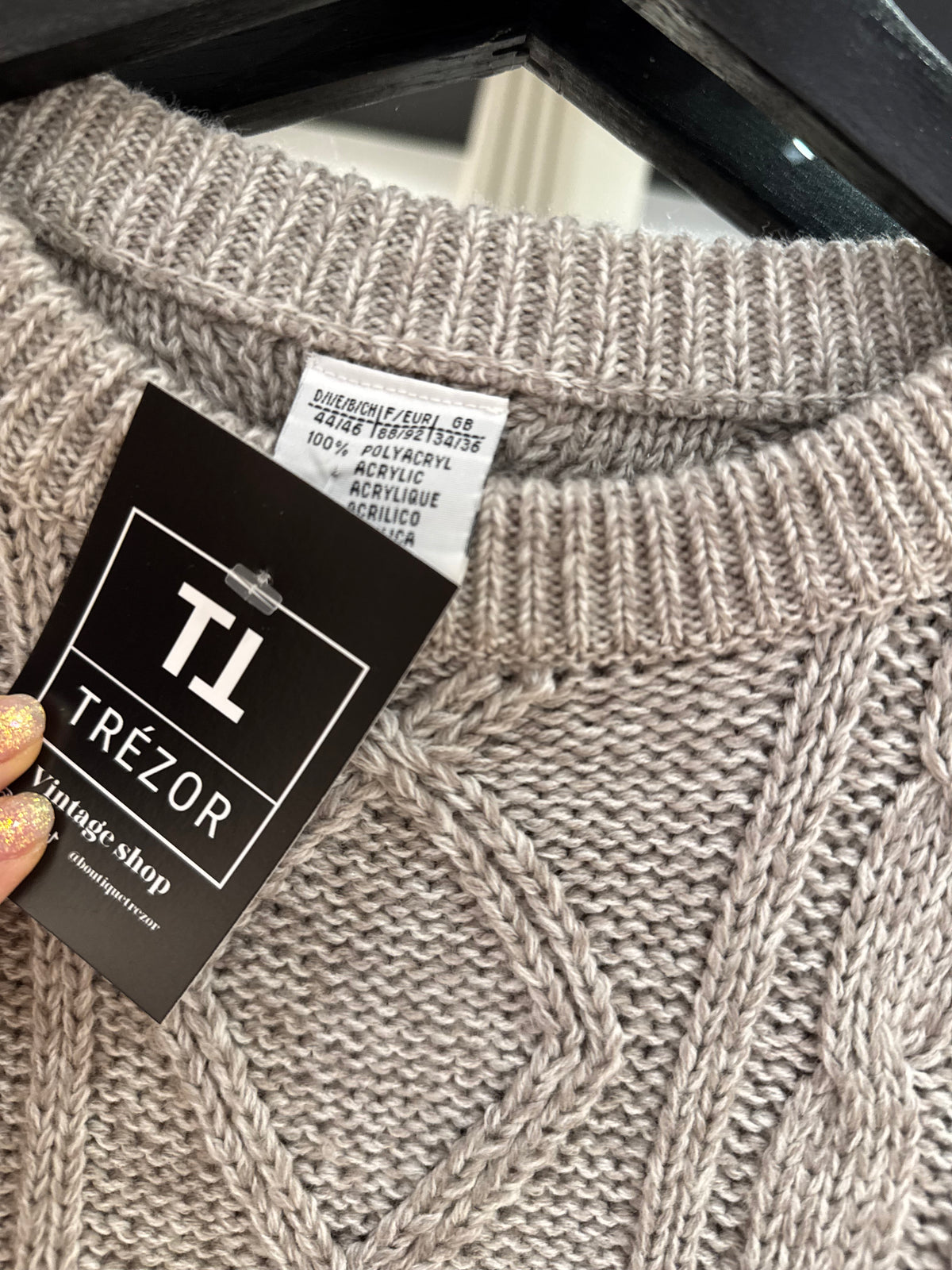 Pull vintage torsadé L