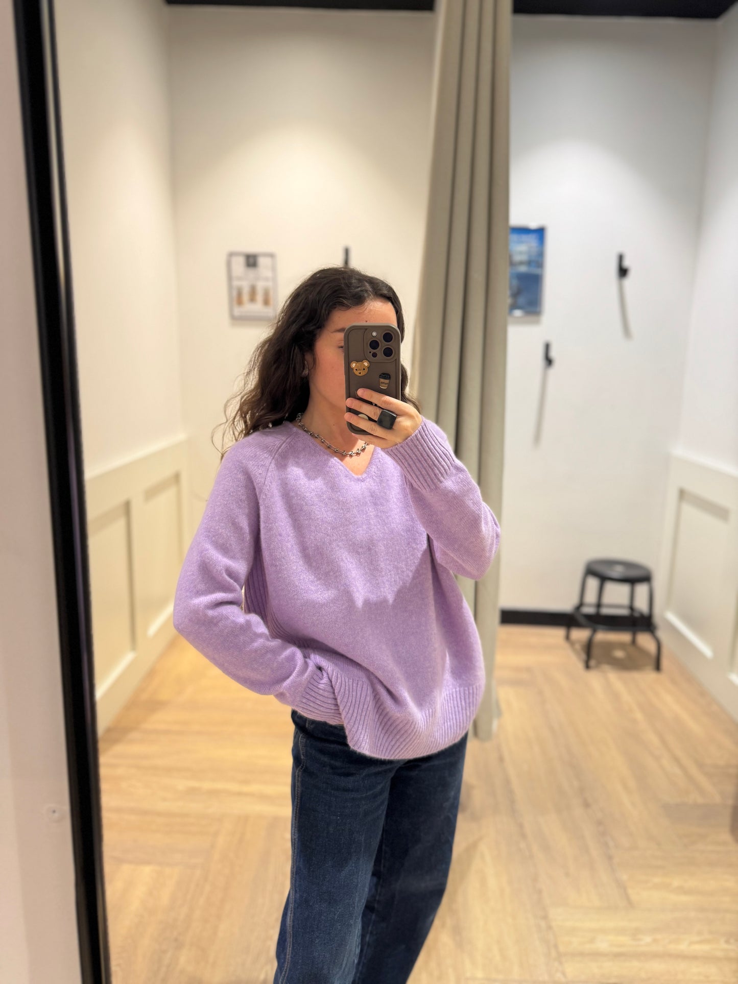 Pull en cachemire col V M