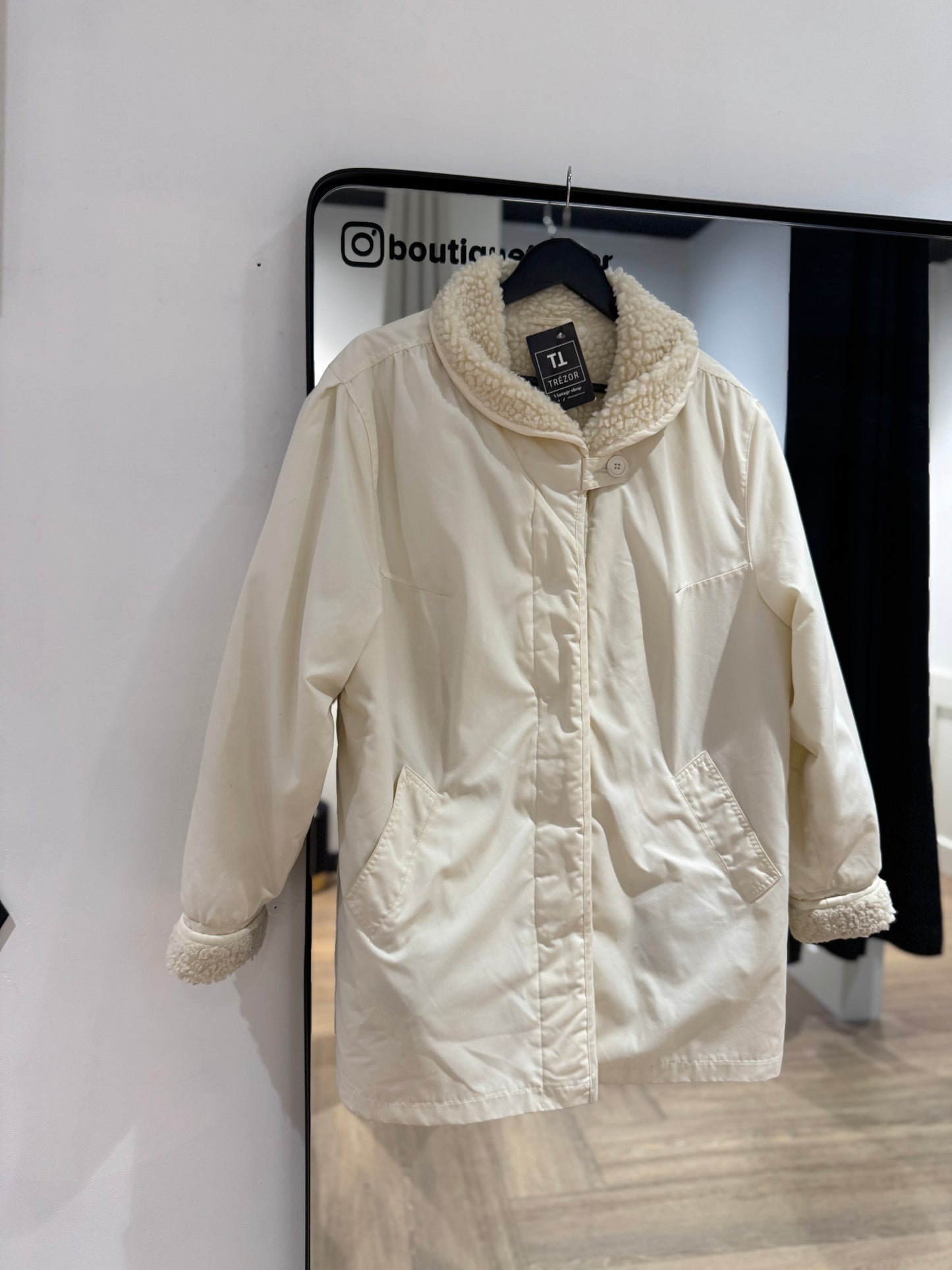 Manteau crème vintage M/L