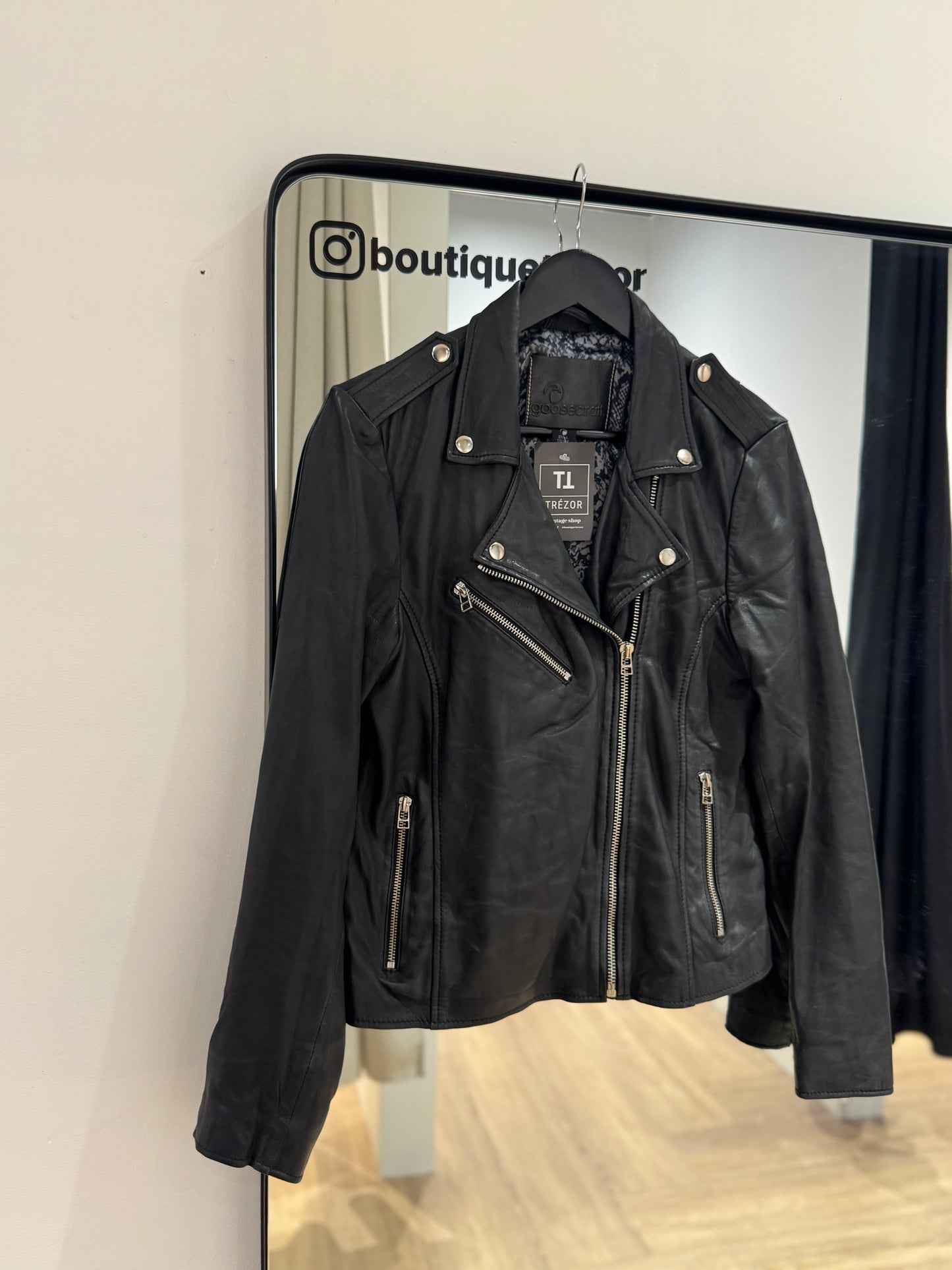 Veste perfecto en cuir L