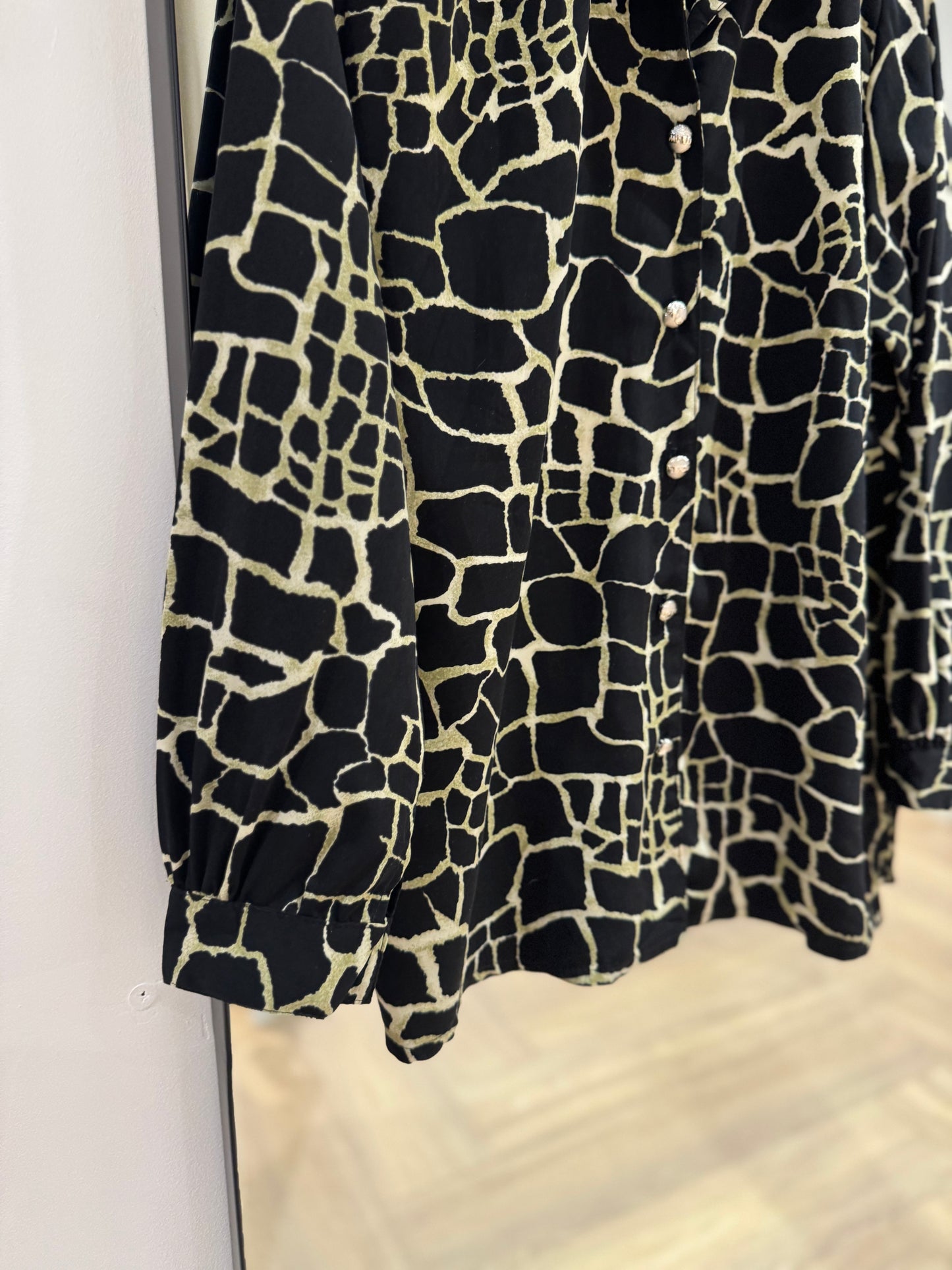 Blouse vintage à motifs XL