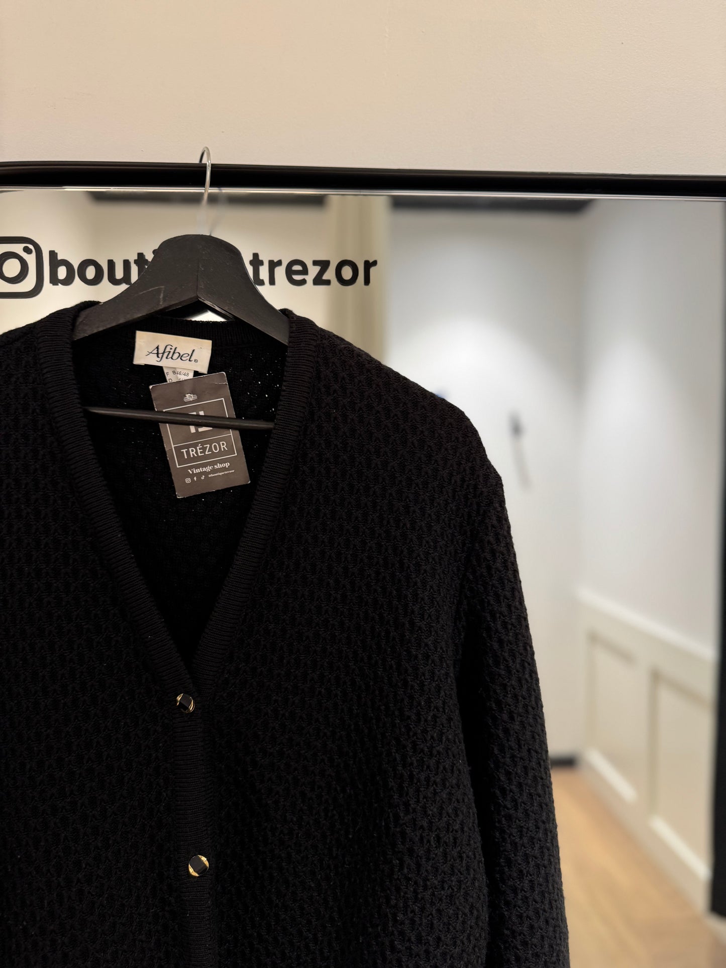Cardigan noir XXL