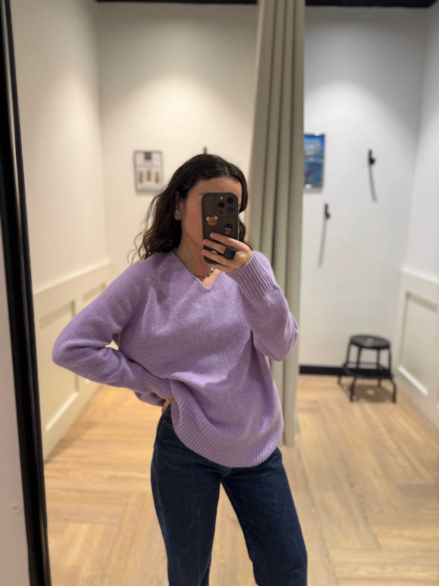 Pull en cachemire col V M