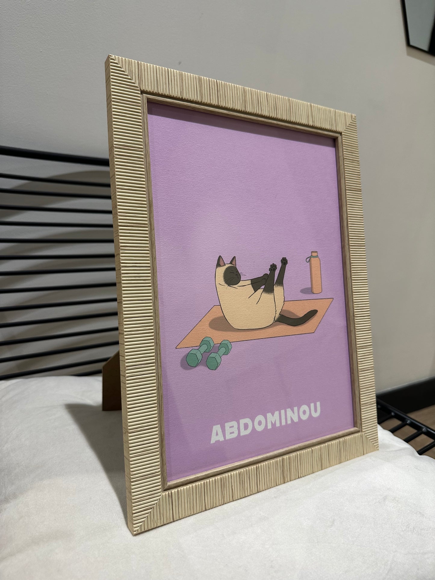 Affiche A4 Abdominou Atelier Chatmallow