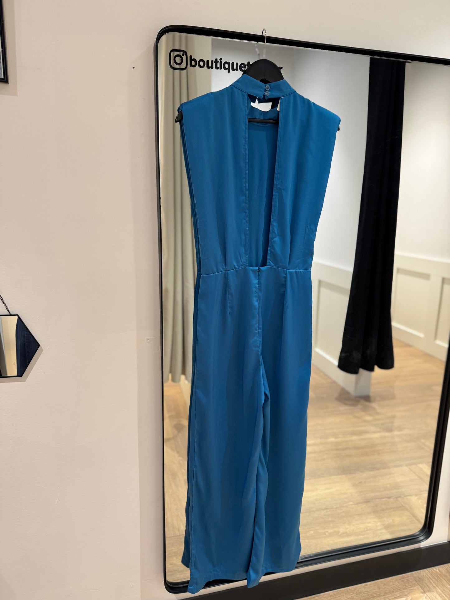 Combinaison bleu satinée M