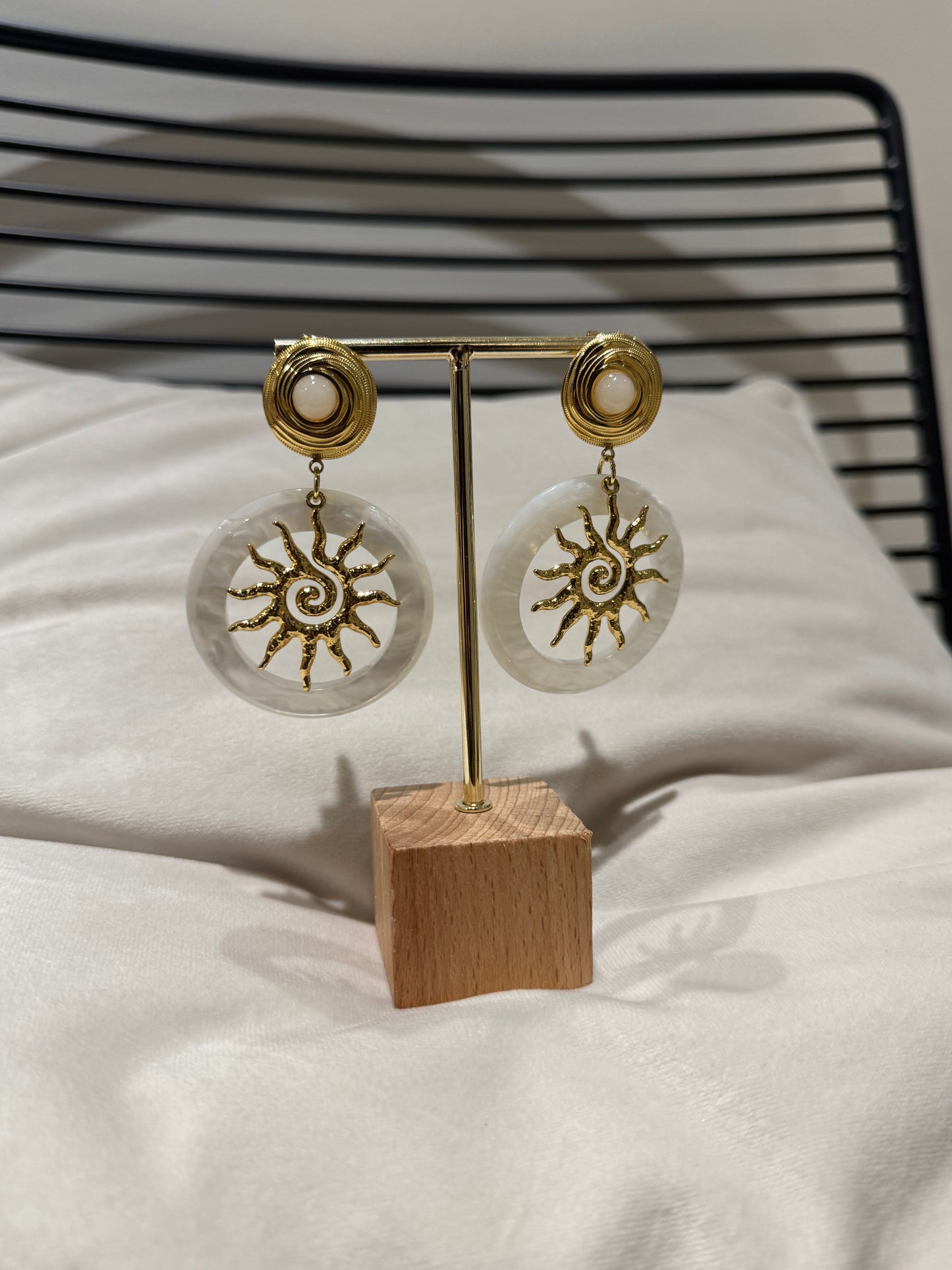 Boucles d’oreille soleil