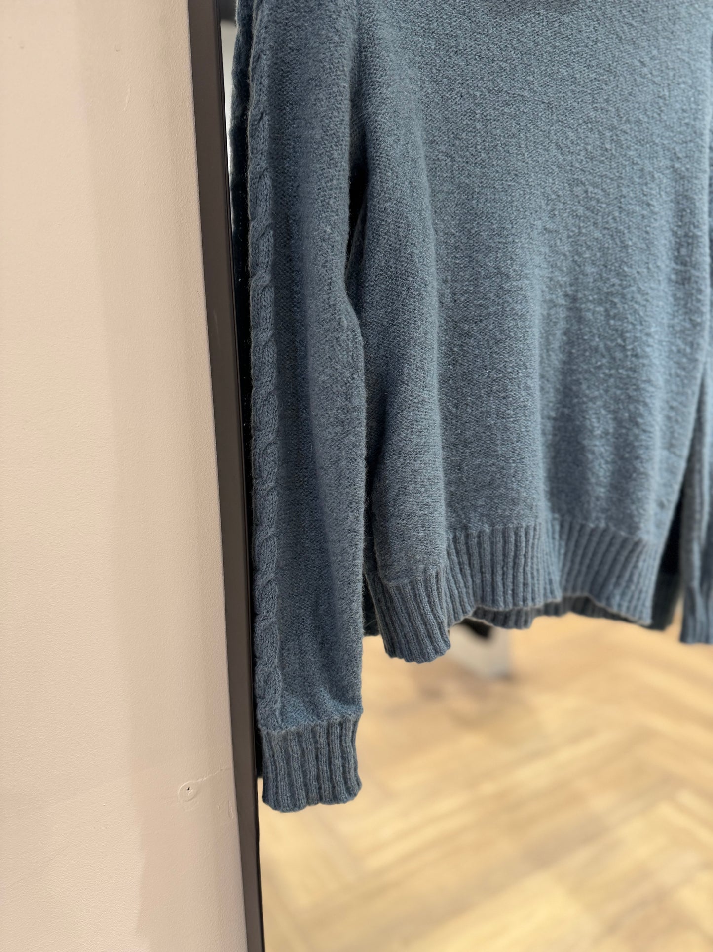 Pull d’hiver vintage à col roulé S