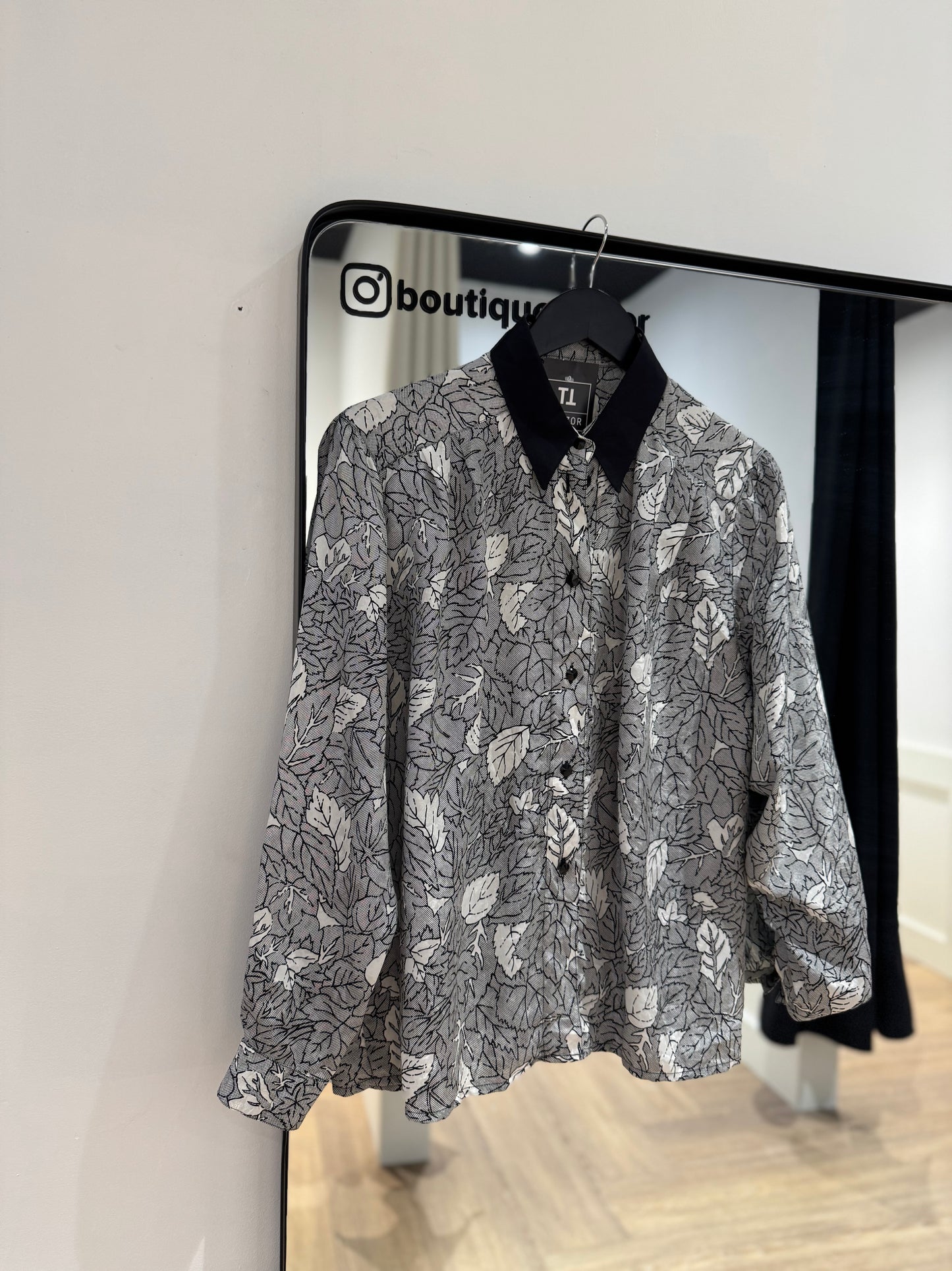 Blouse vintage à motifs M