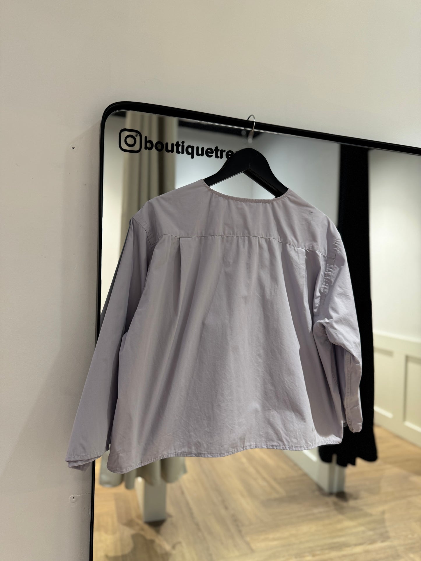 Chemise upcyclée violette XL