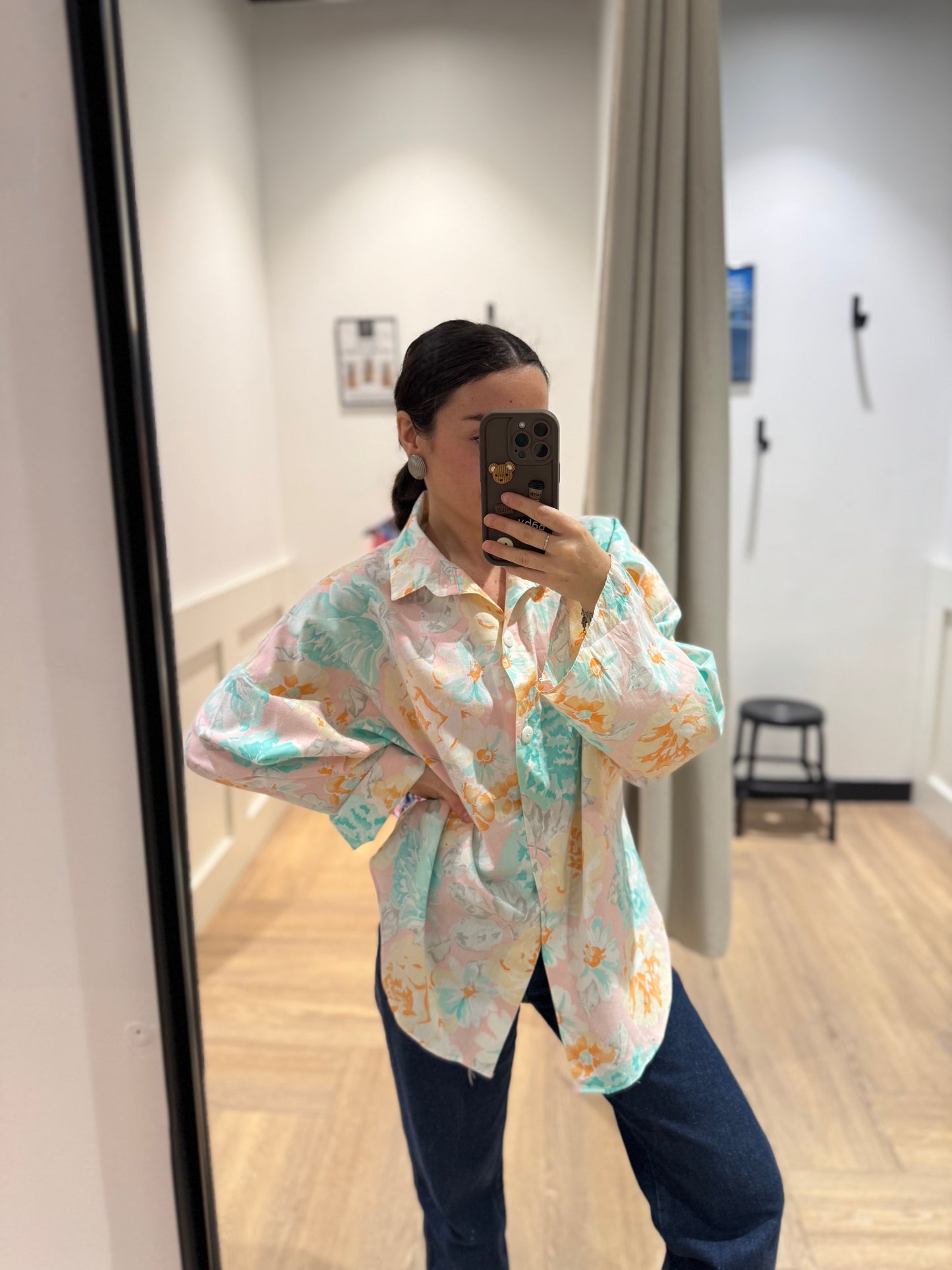 Chemise à fleurs L