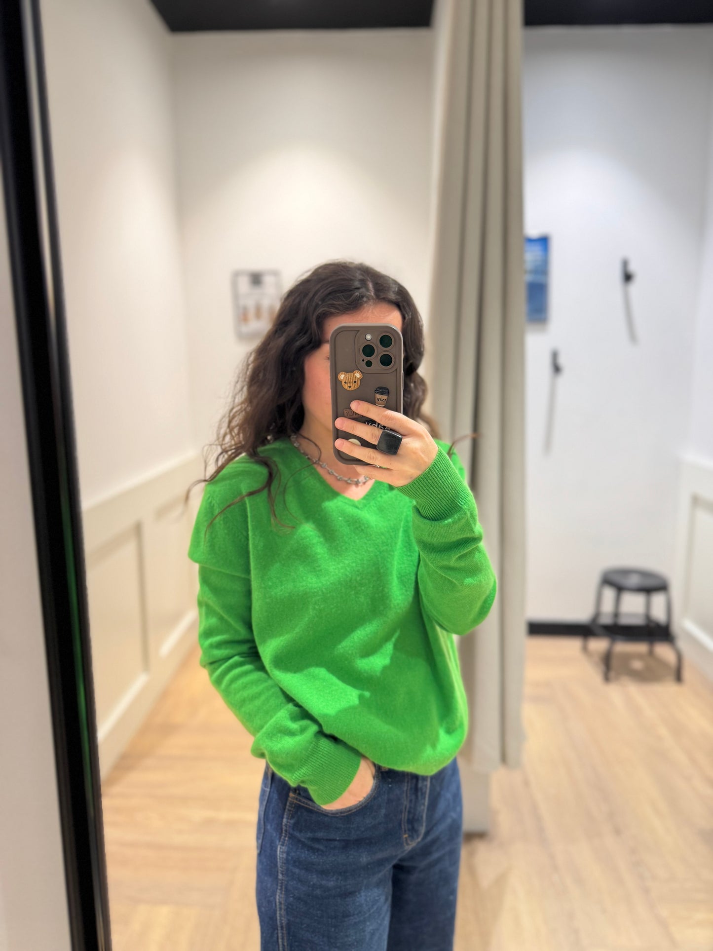 Pull en cachemire col V L