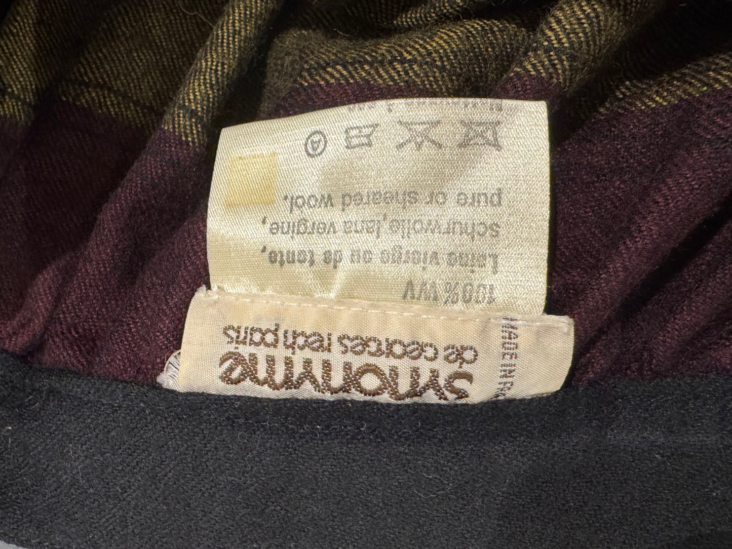 Jupe vintage en laine 36