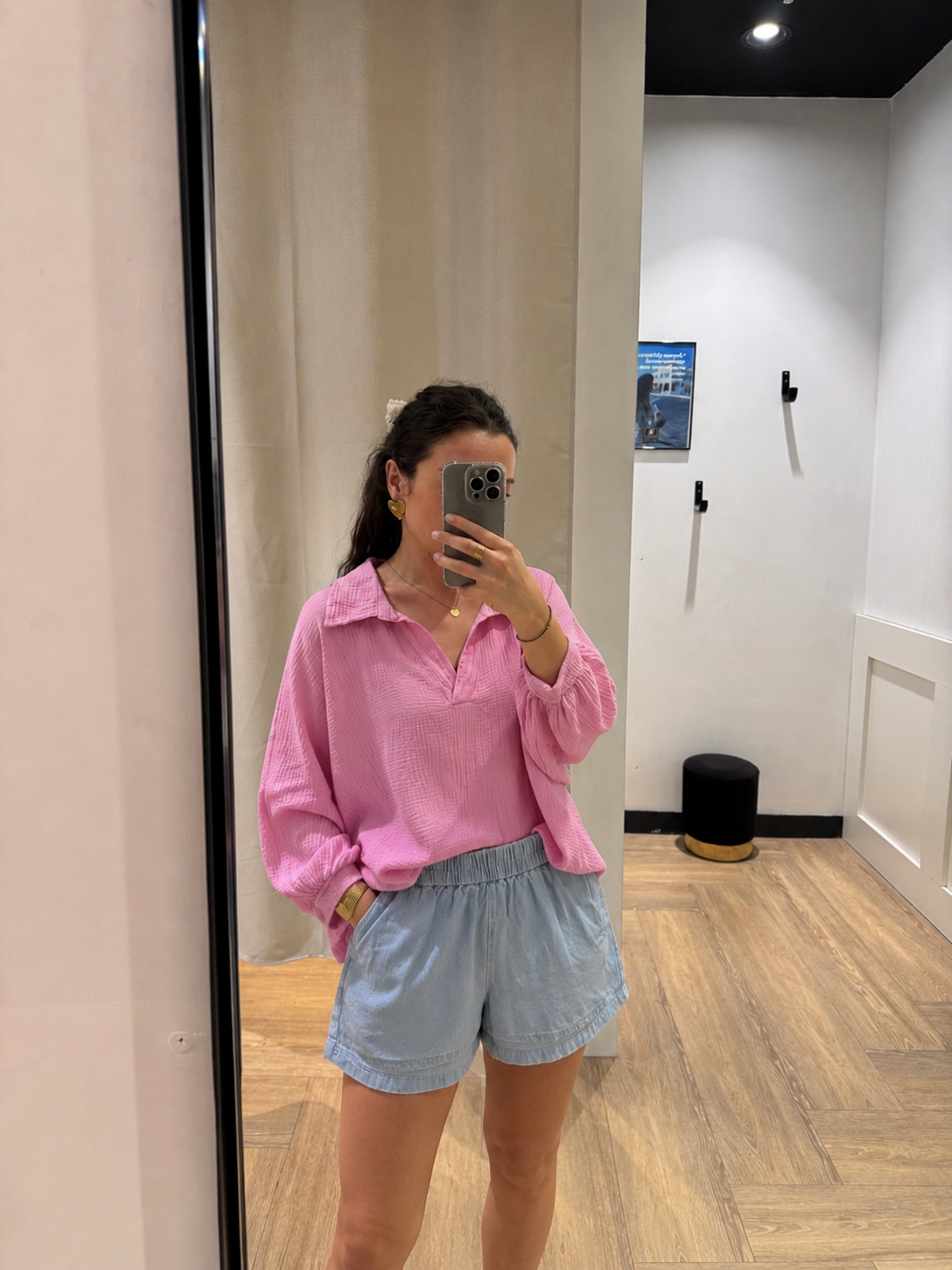 Short en jean clair 36