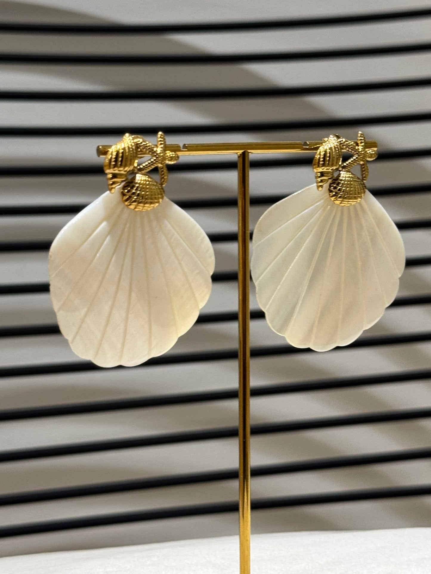 Boucles d’oreille coquillages