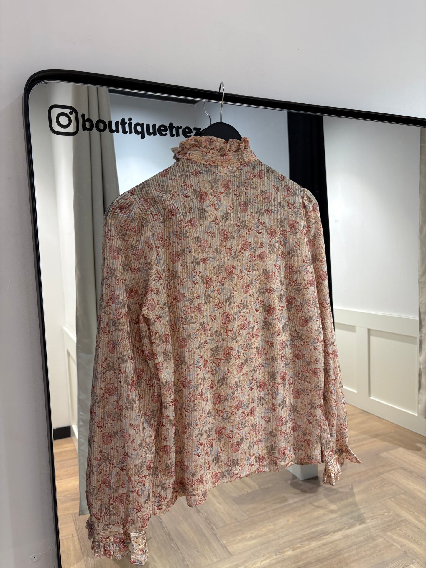 Blouse vintage à fleurs S