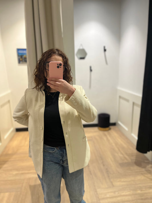 Veste vintage crème S