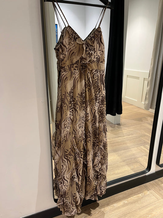 Robe longue à motifs animaliers L