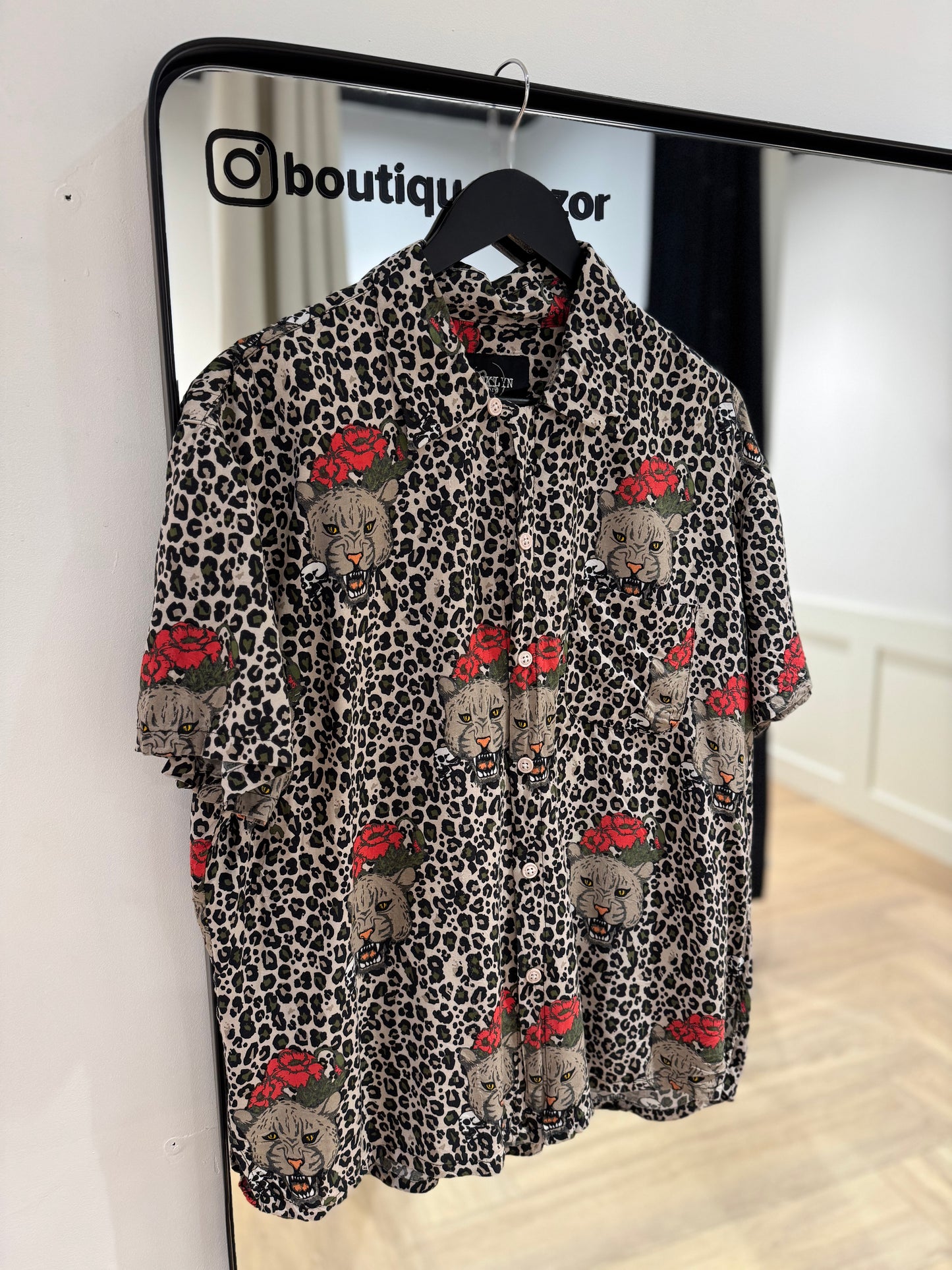 Chemise à motifs animaliers XL