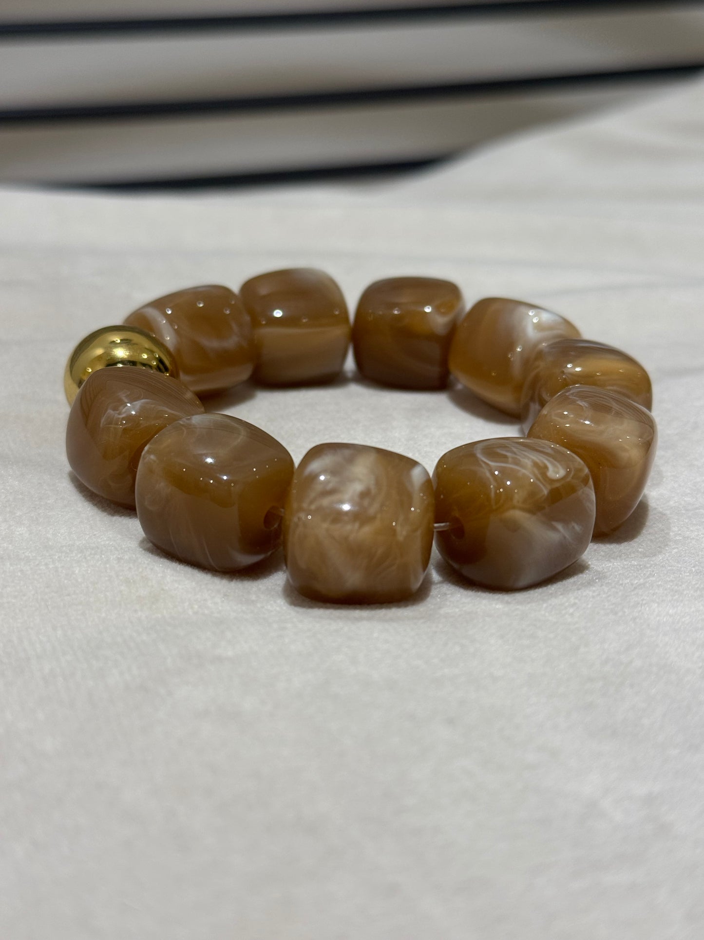 Bracelet perles carrées