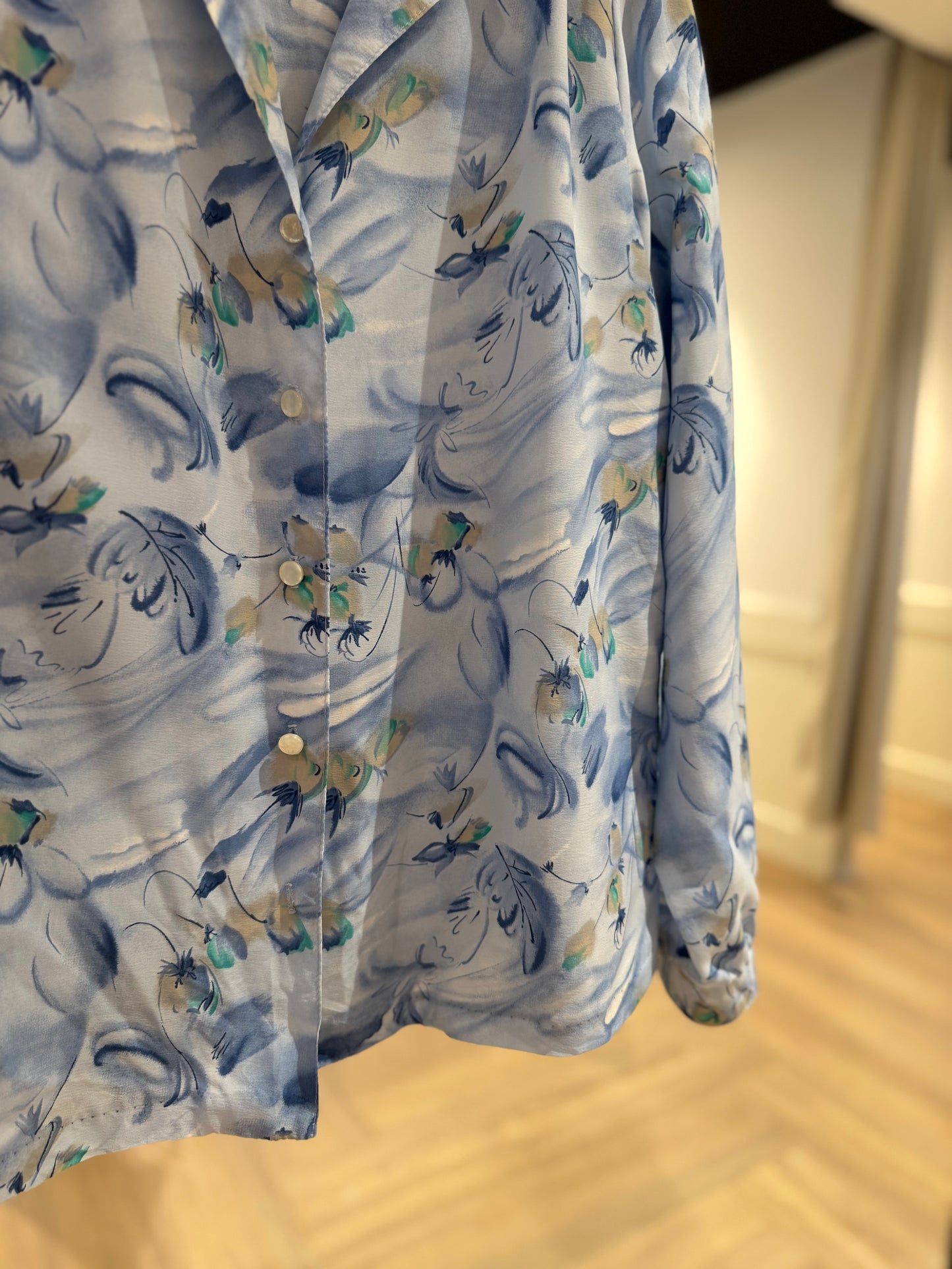 Blouse vintage à motifs M