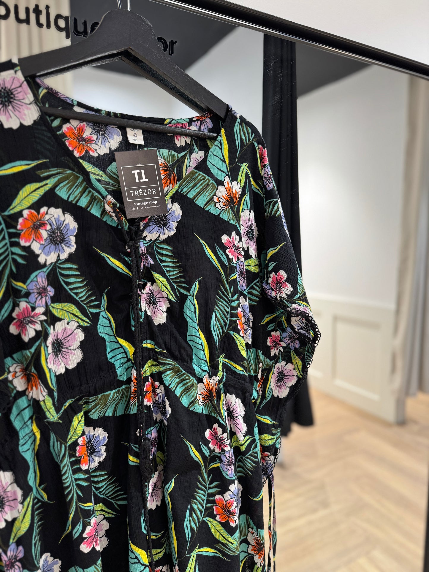 Tunique à fleurs XL