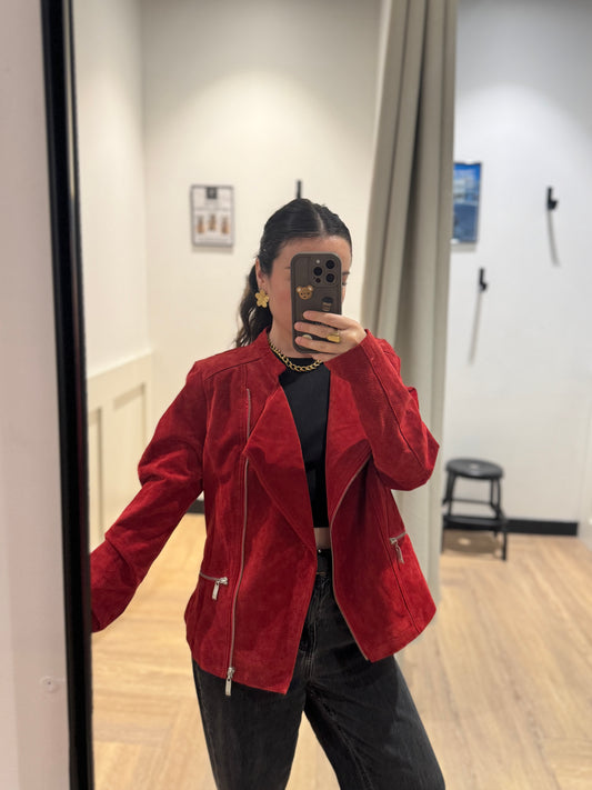 Veste en croûte de cuir L