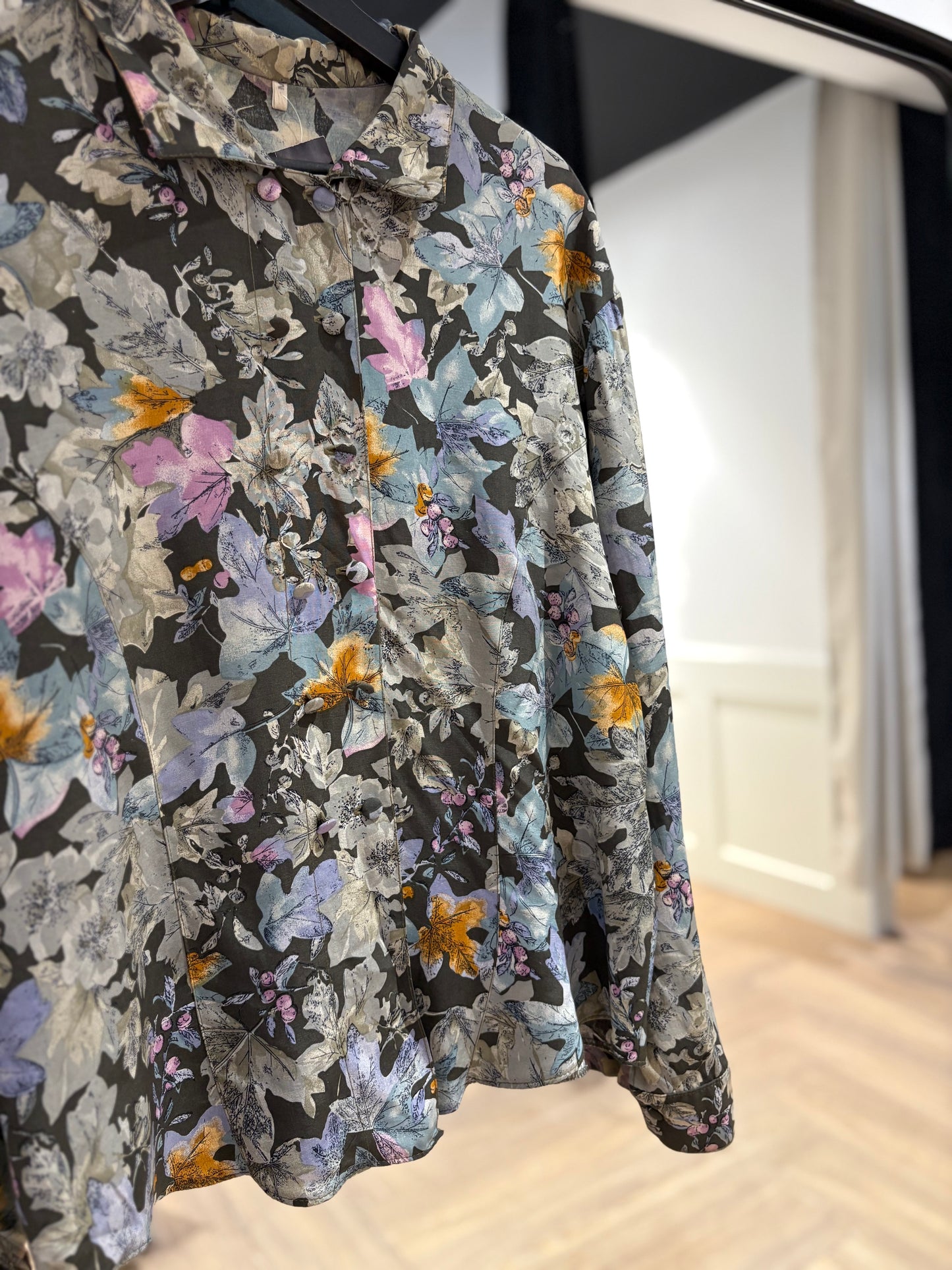 Blouse vintage à fleurs M