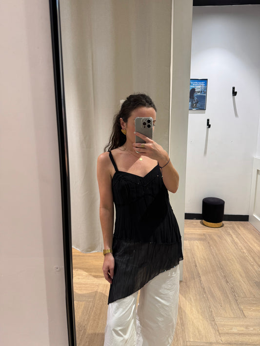 Top débardeur vintage noir M