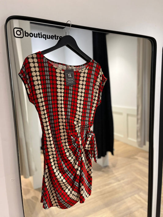 Robe vintage à pois S/M