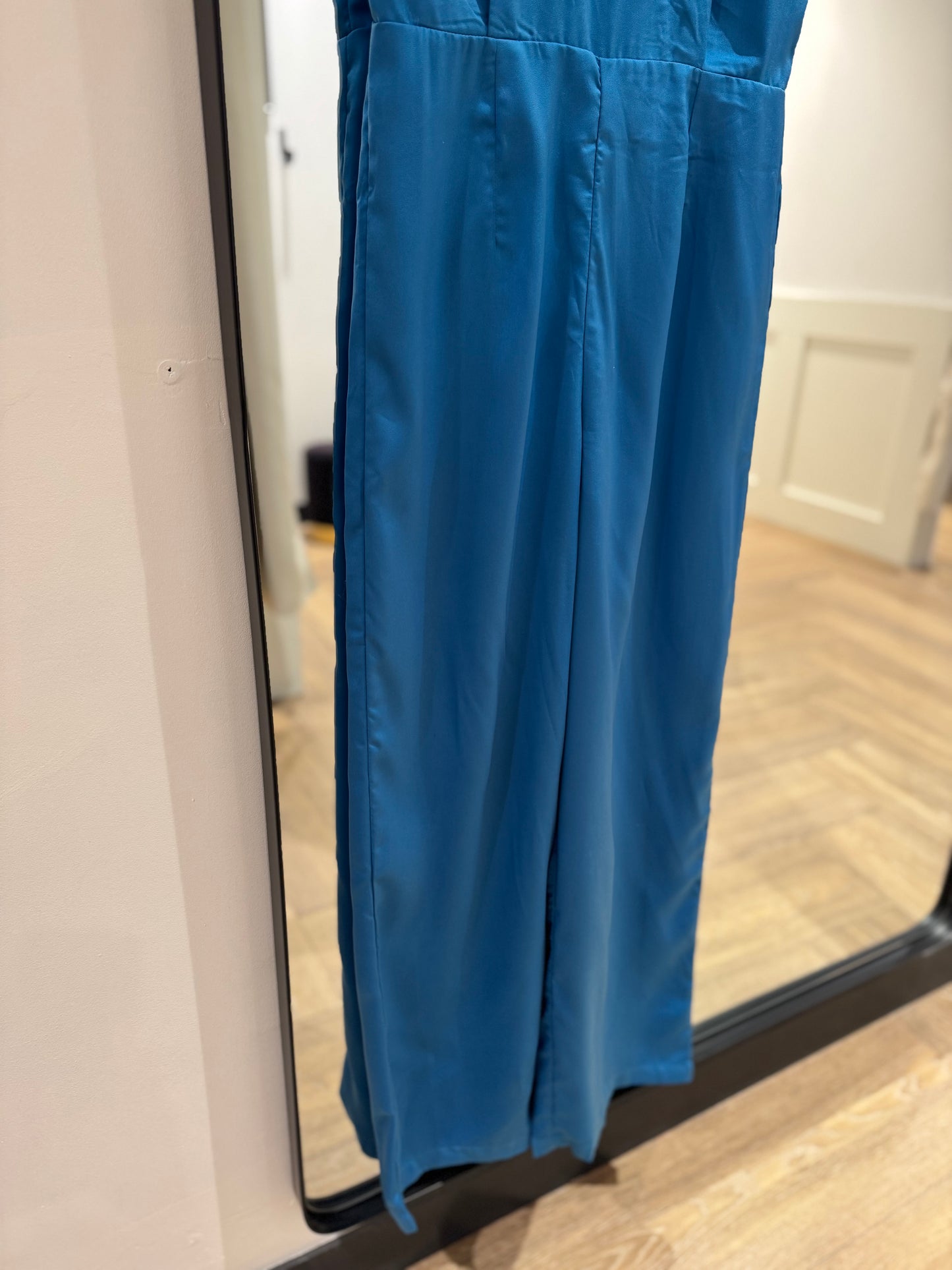 Combinaison bleu satinée M