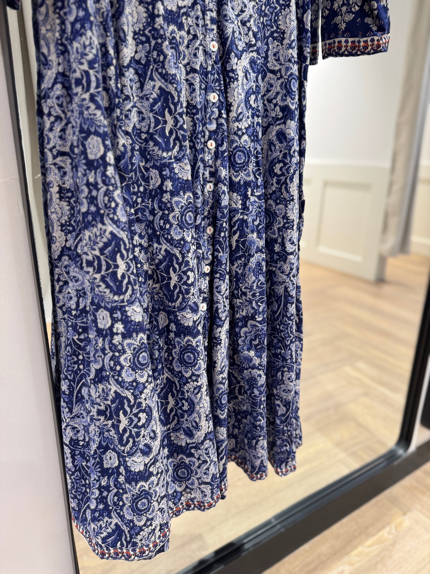 Robe longue à motifs XS