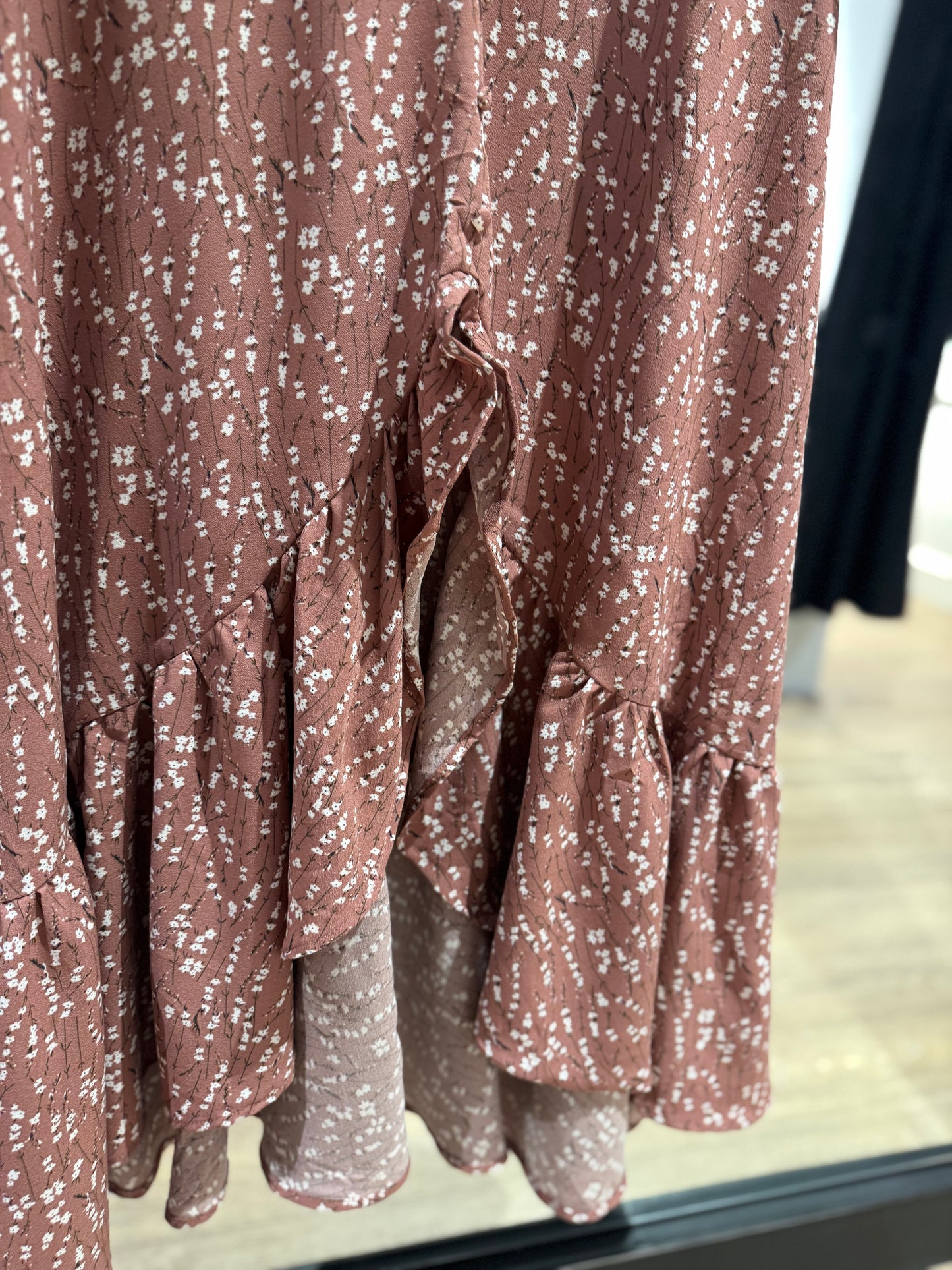 Robe longue à motifs M