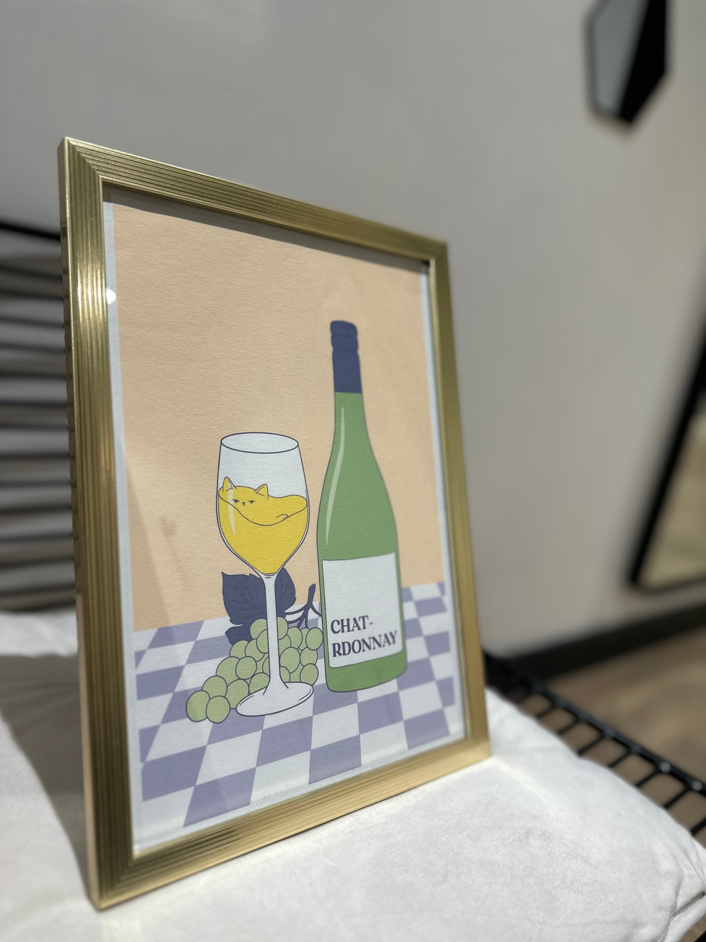 Affiche A4 Chat-rdonnay Atelier Chatmallow