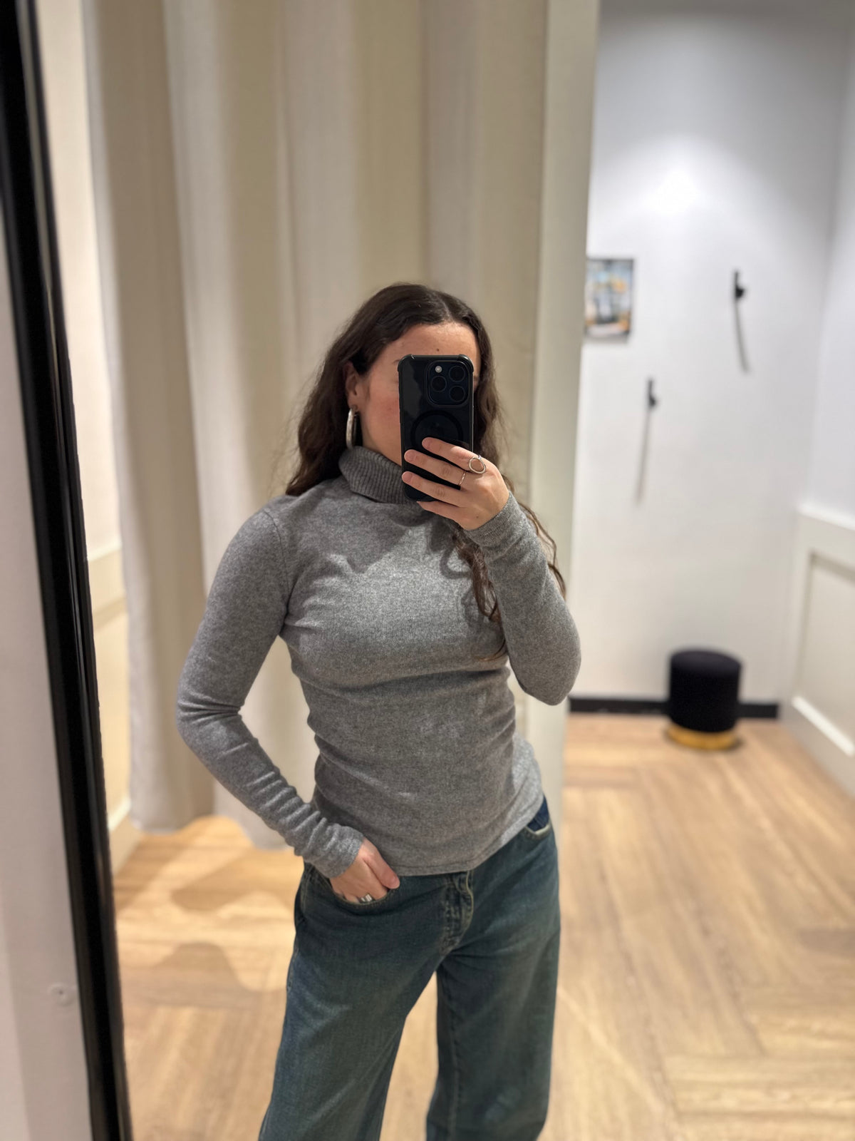 Pull col roulé en cachemire XS/S
